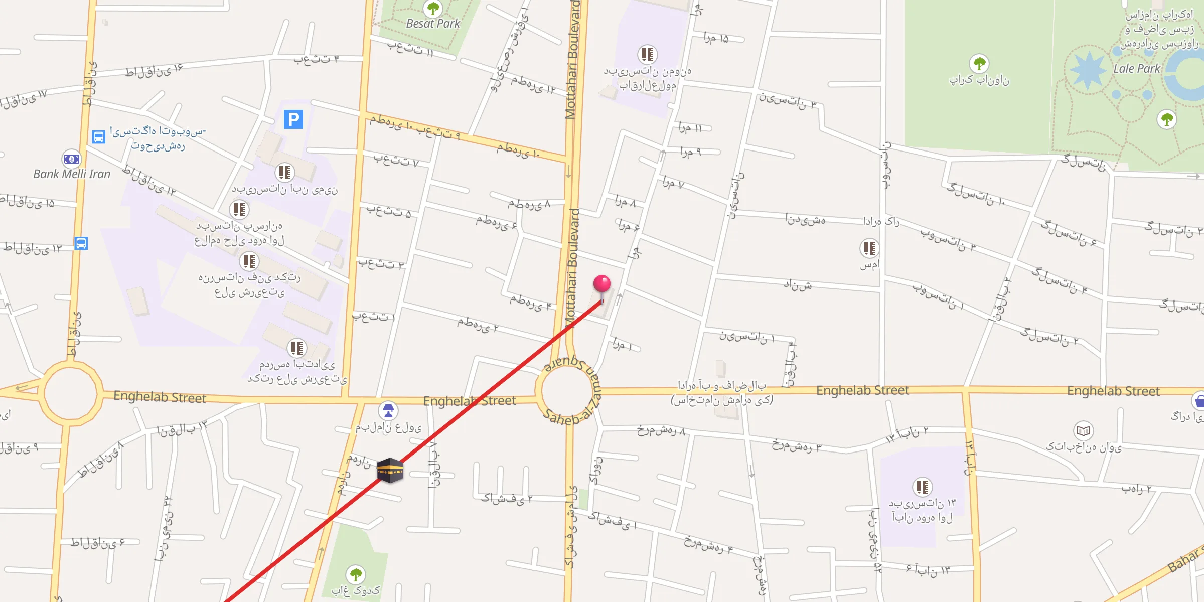 Carte de localisation : مسجد امام جواد علیه السلام
