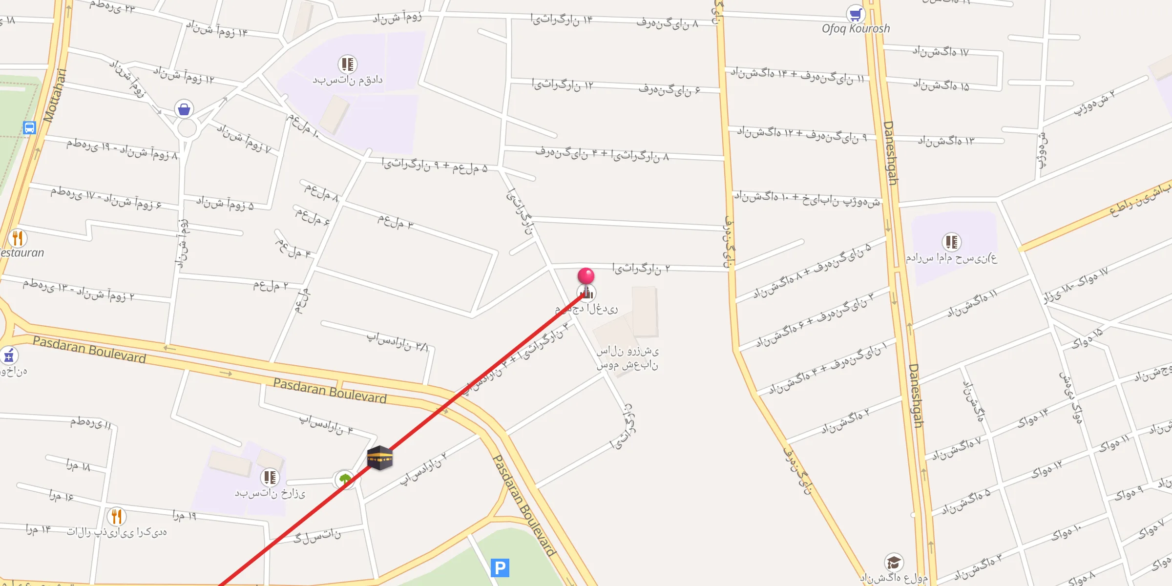 Carte de localisation : مسجد الغدیر