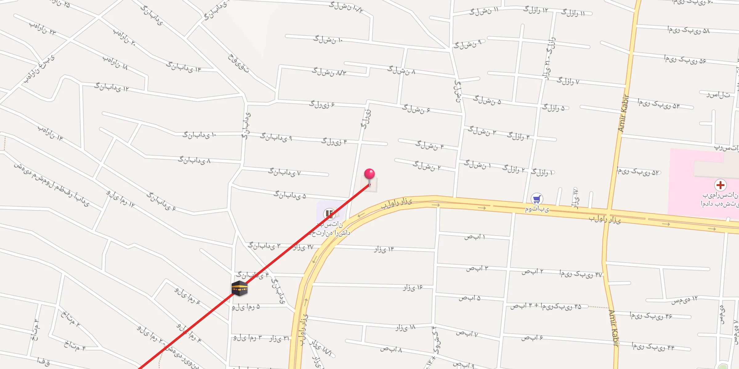 Carte de localisation : مسجد بلال