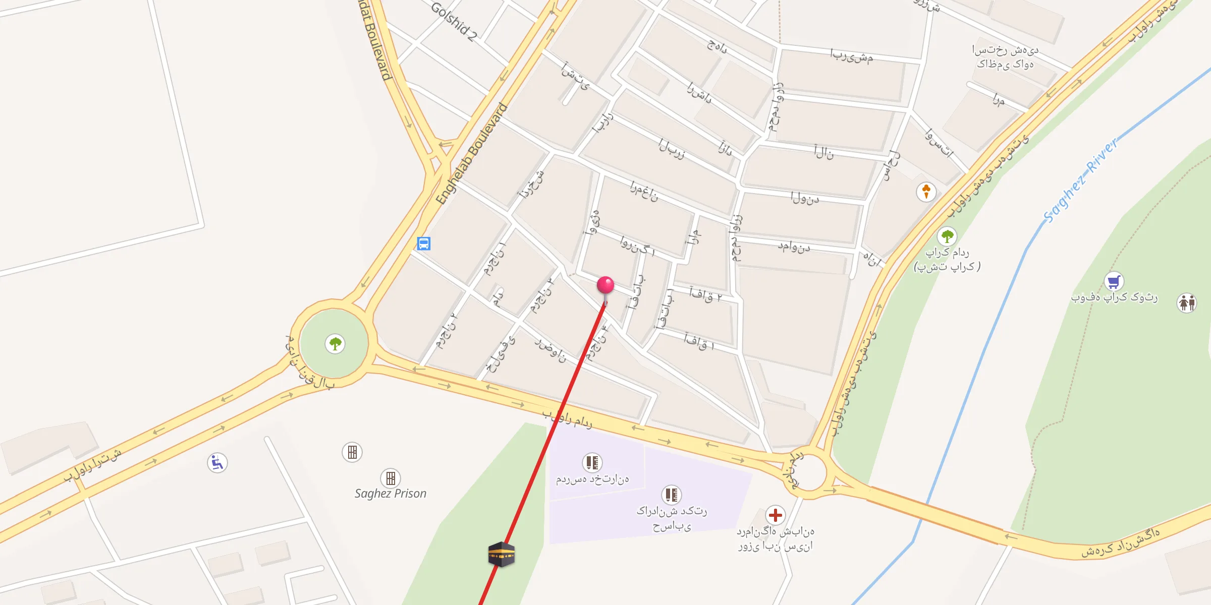Carte de localisation : رسالت پناه