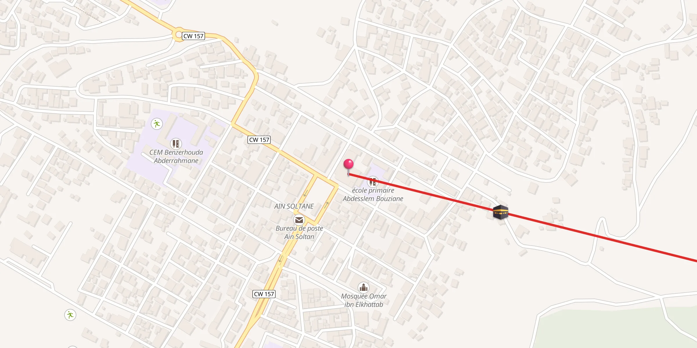 Carte de localisation : Mosquée Nour El Hhouda