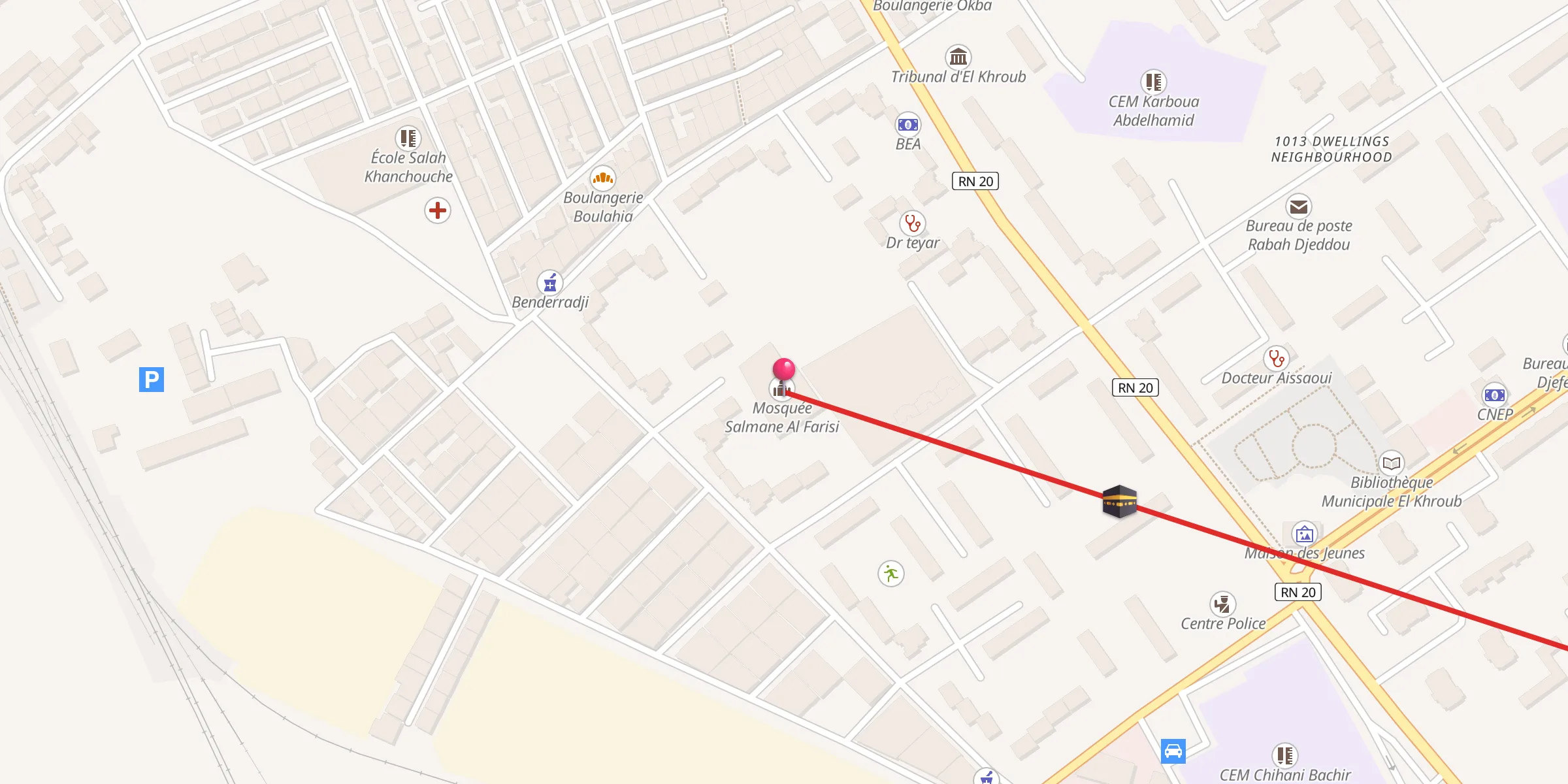 Carte de localisation : Salmane Al Farisi