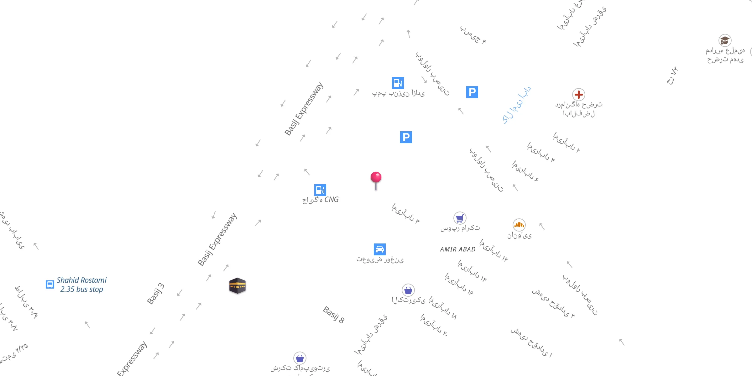Carte de localisation : Abolfazl Mosque