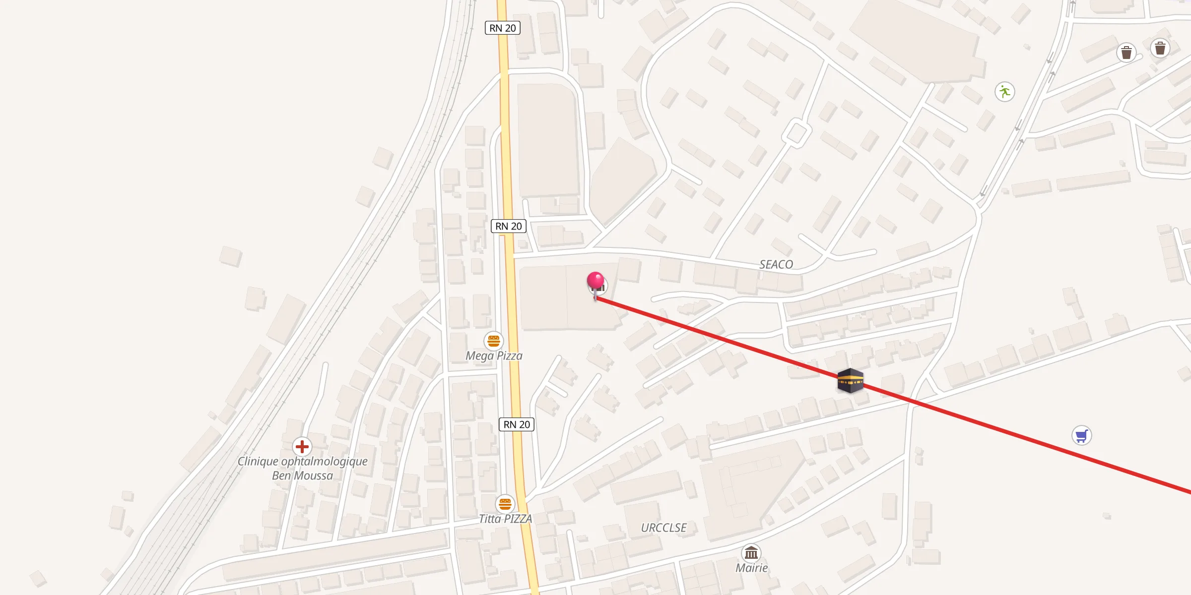 Carte de localisation : Abi dher ELGHAFARI