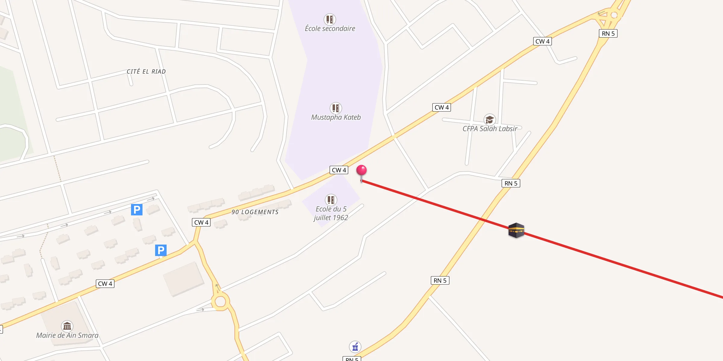 Carte de localisation : مسجد عبد الحميد ابن باديس