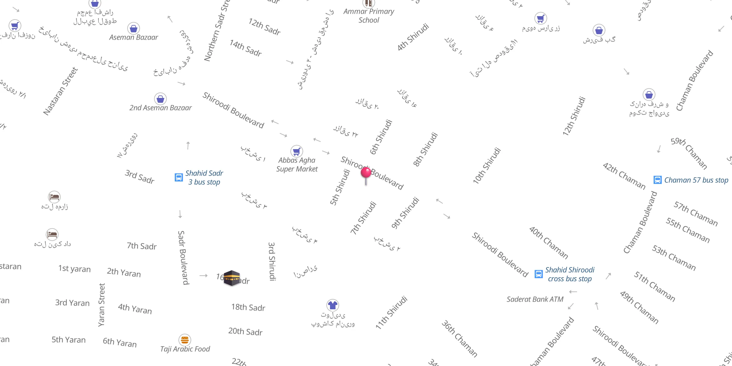 Carte de localisation : Hoseinie Kheibery Gonabad