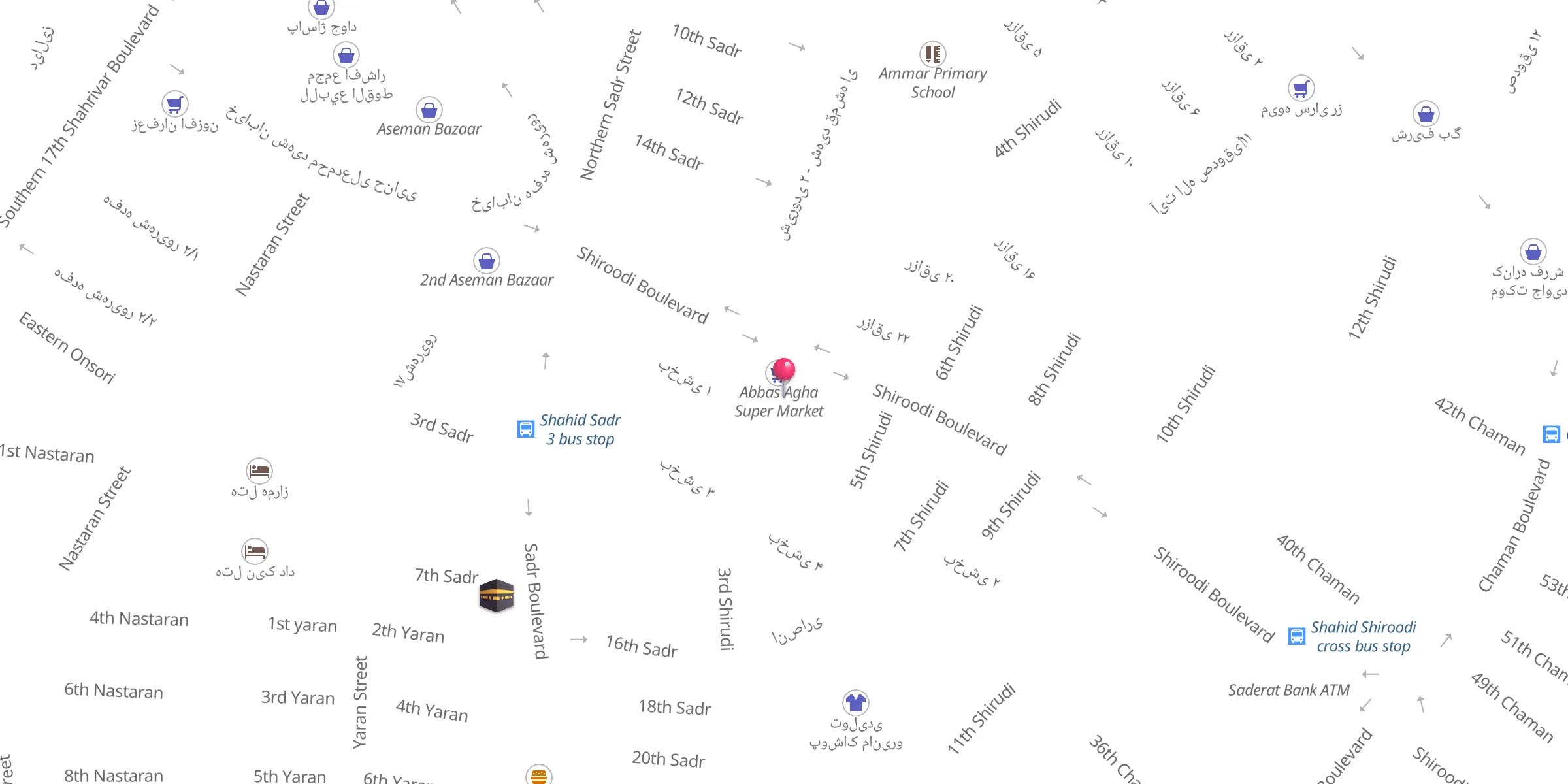 Carte de localisation : Ghamare Bani Hashem Mosque