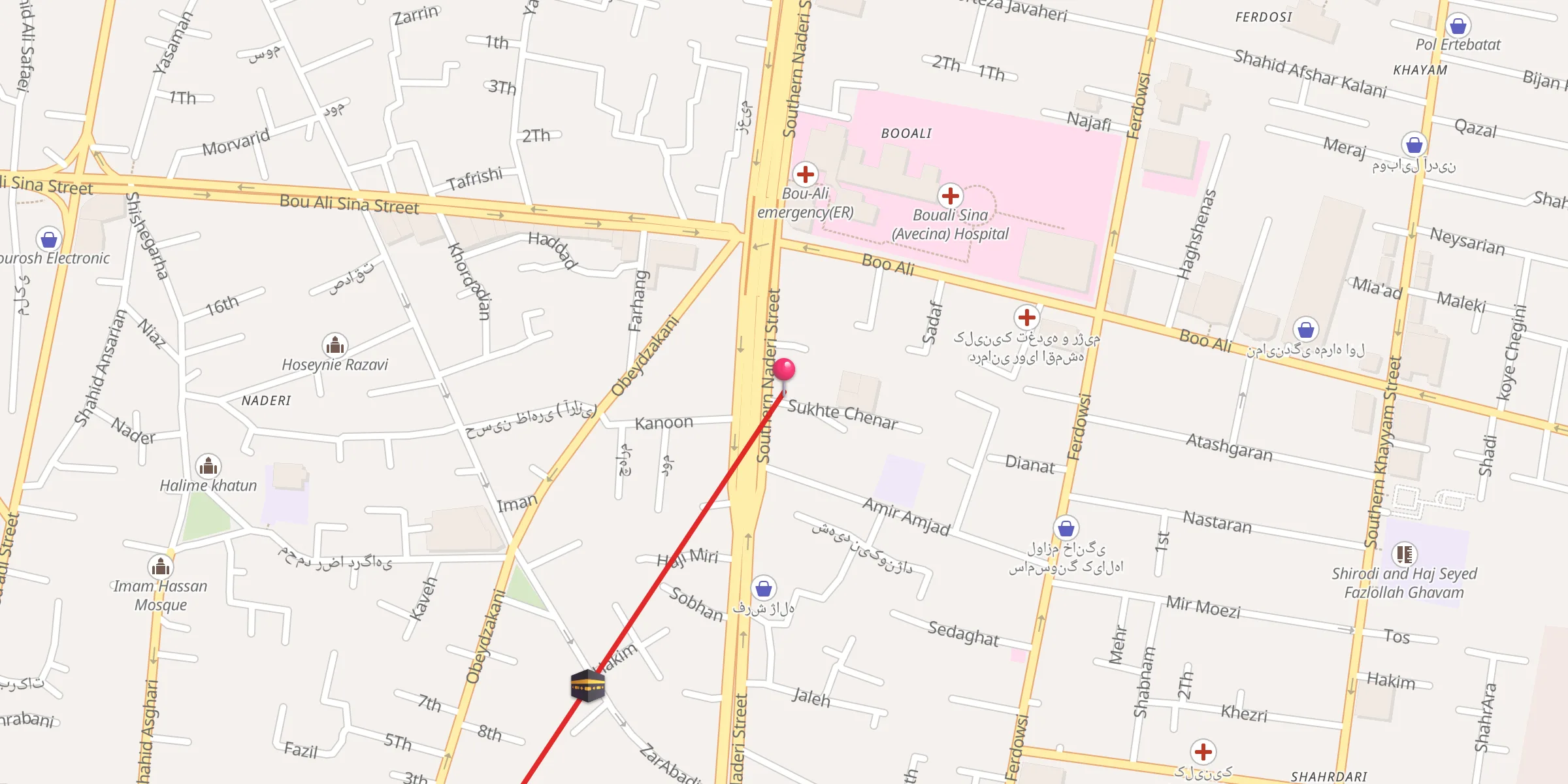 Carte de localisation : سوخته چنار