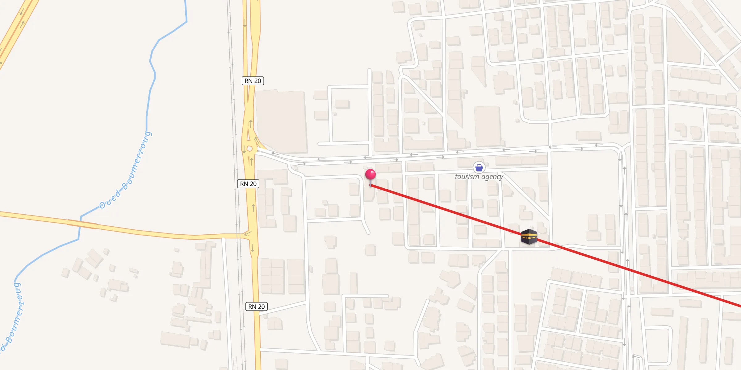 Carte de localisation : Khadidja OUM EL MOUMININE
