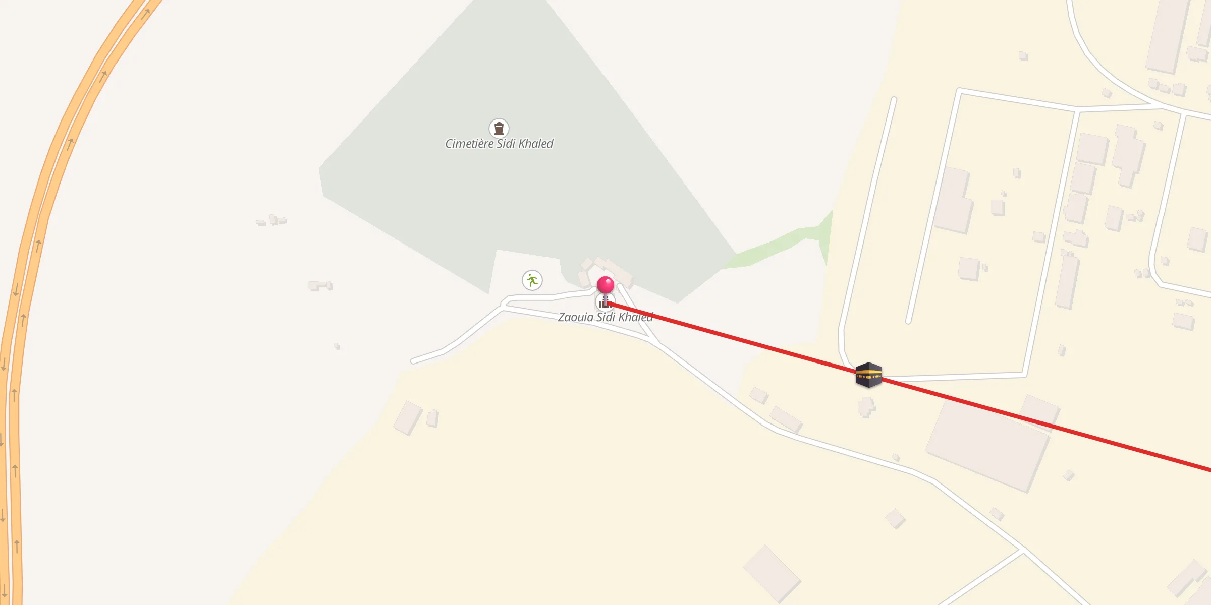 Carte de localisation : Zaouia Sidi Khaled