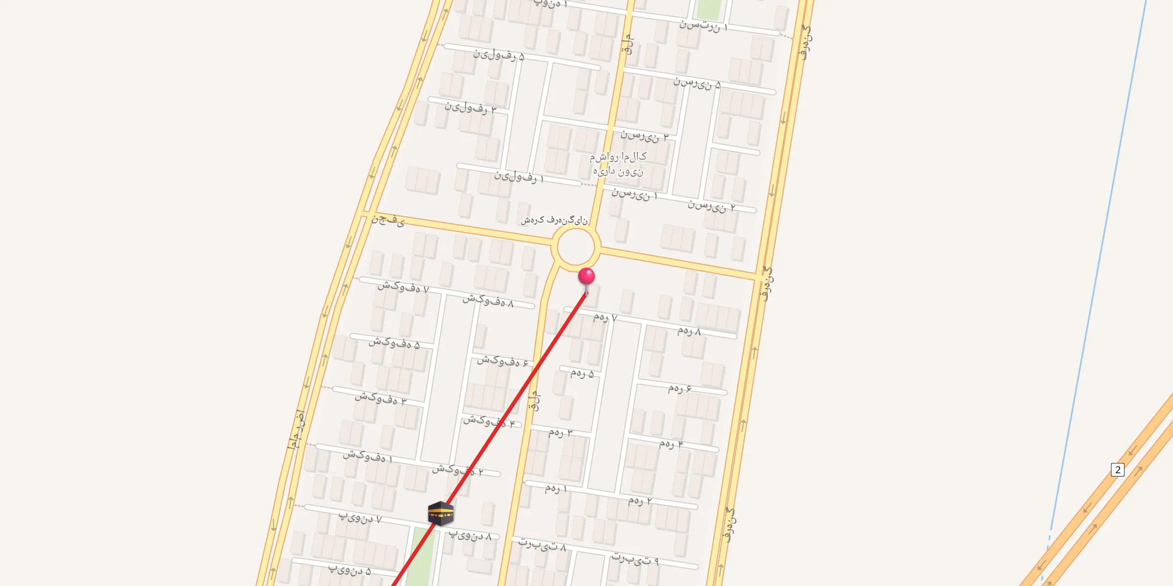 Carte de localisation : مسجد امام حسین