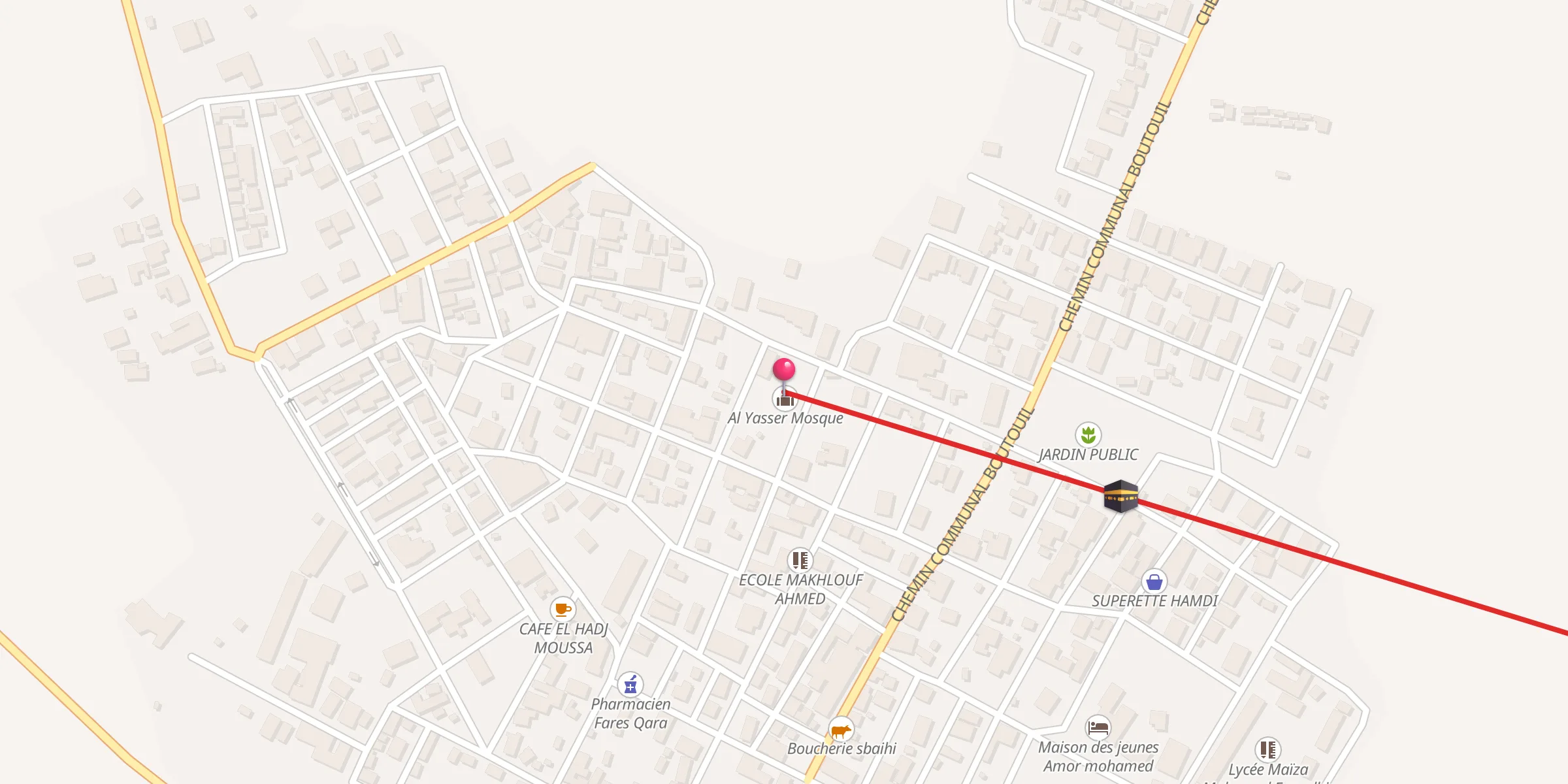 Carte de localisation : مسجد آل ياسر