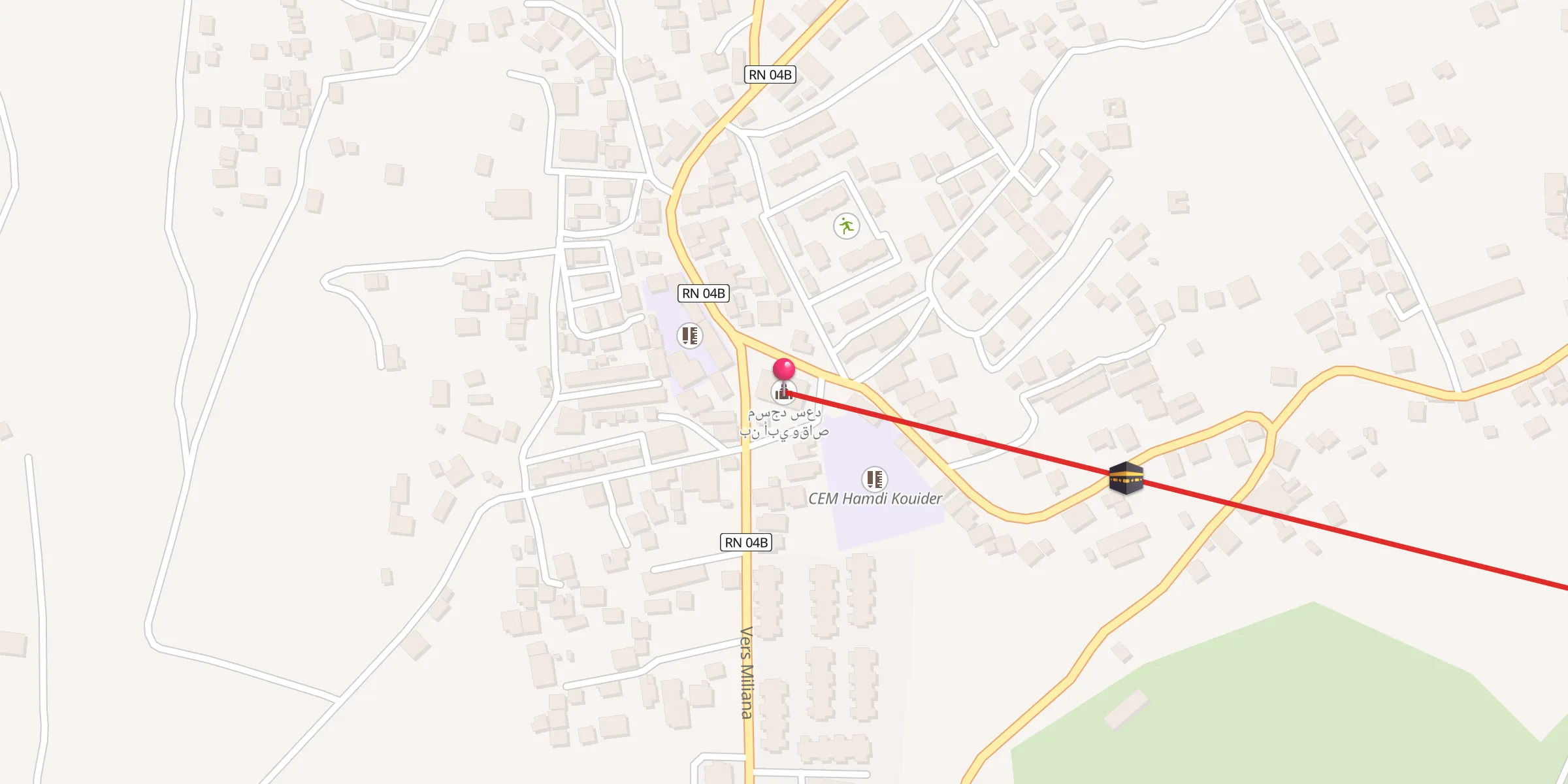 Carte de localisation : مسجد سعد بن أبي وقاص