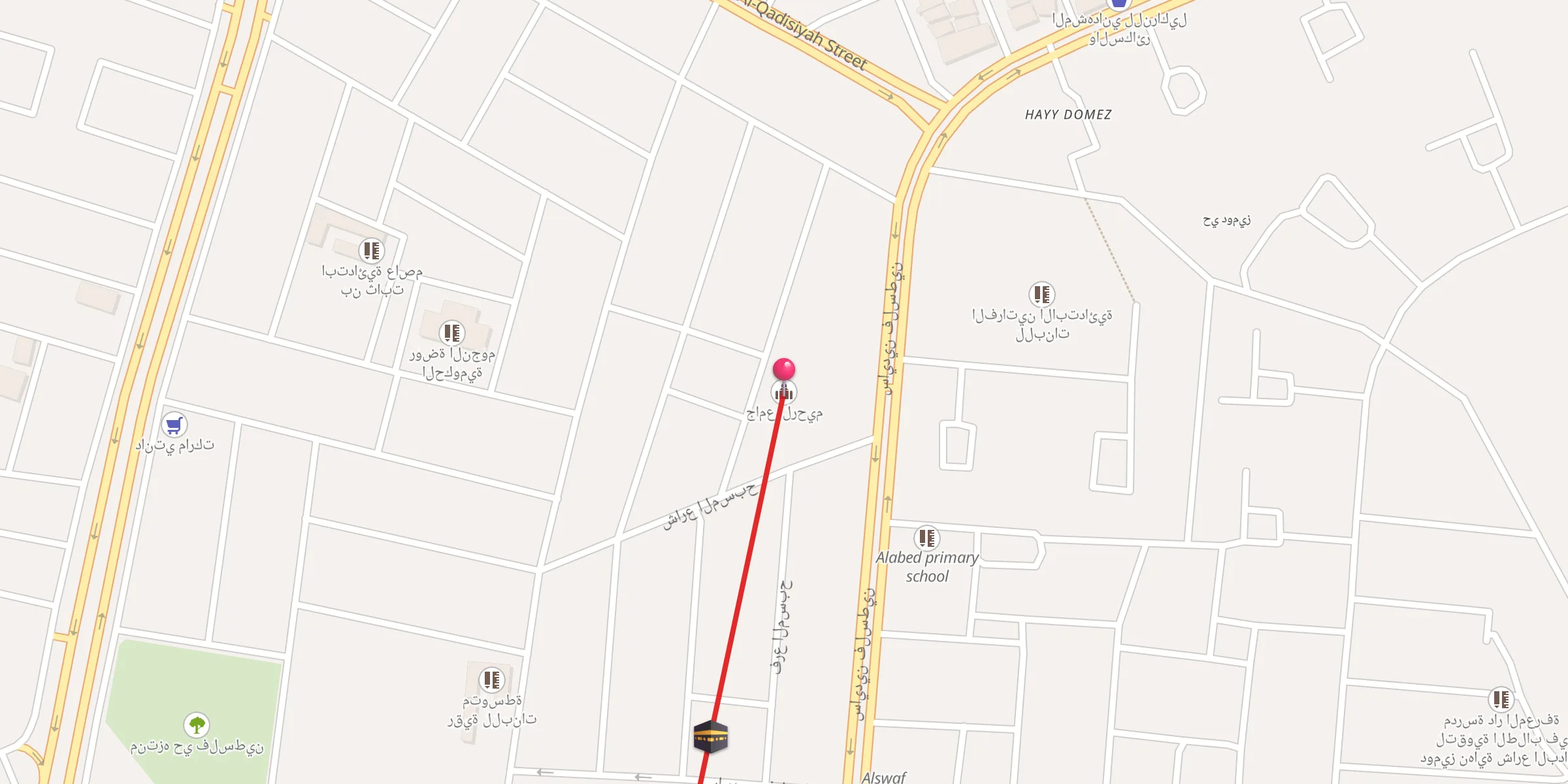 Carte de localisation : جامع الرحيم