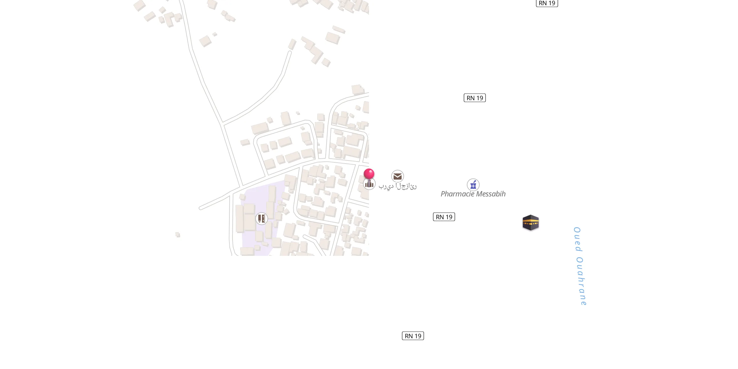 Carte de localisation : Mosquée
