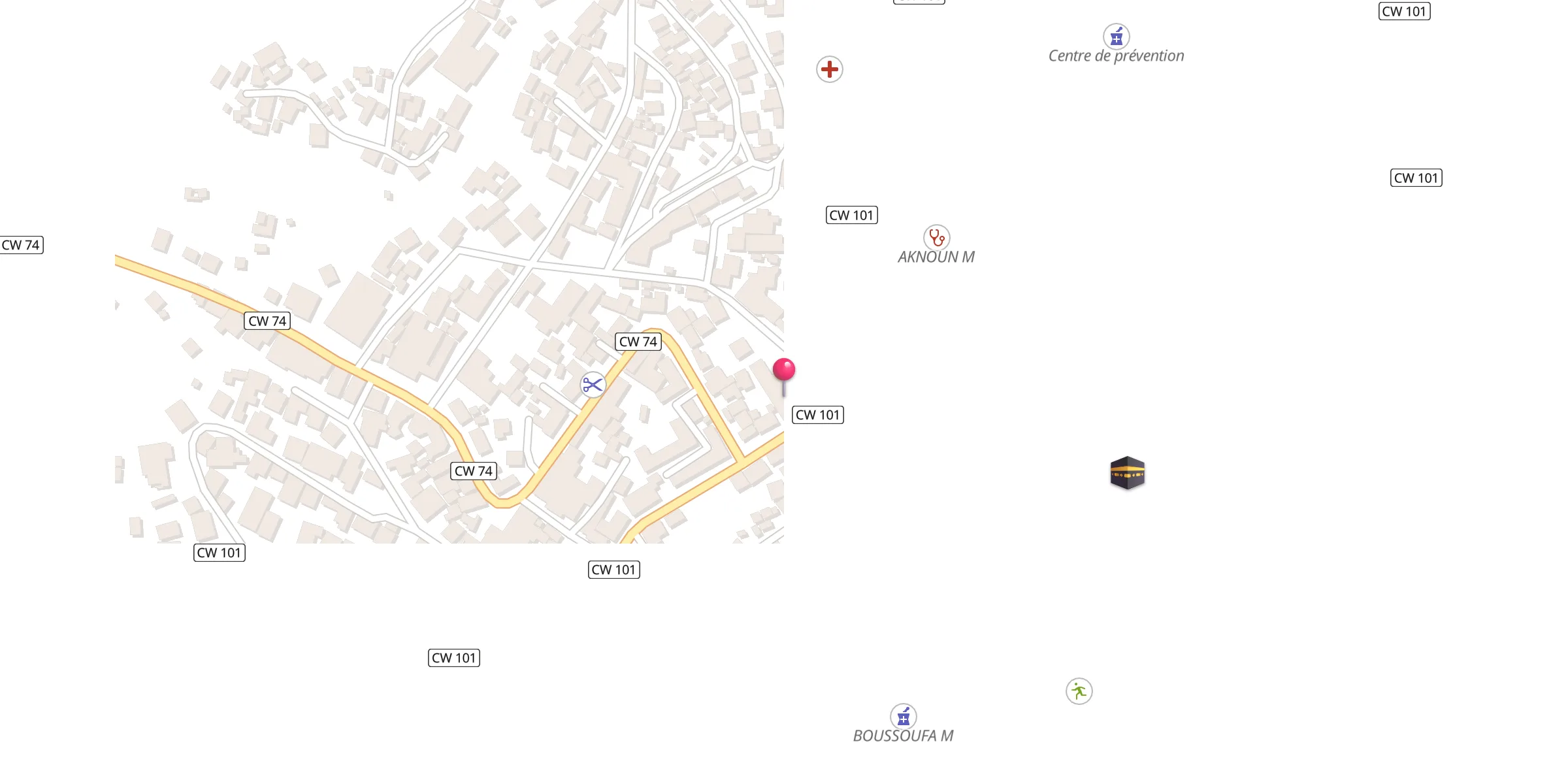 Carte de localisation : Mosquée
