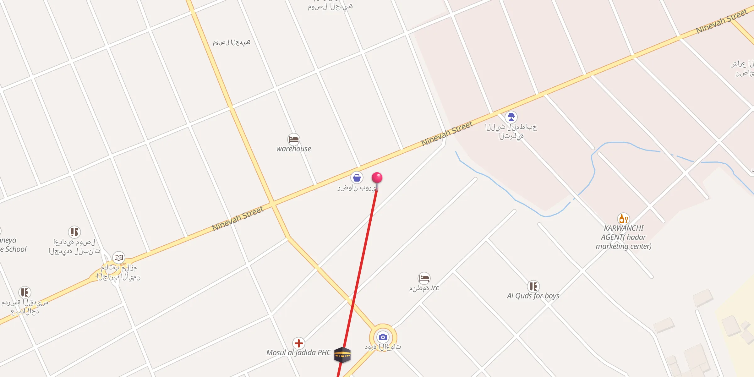 Carte de localisation : Al yaqza Al esmaamiyi Mosque