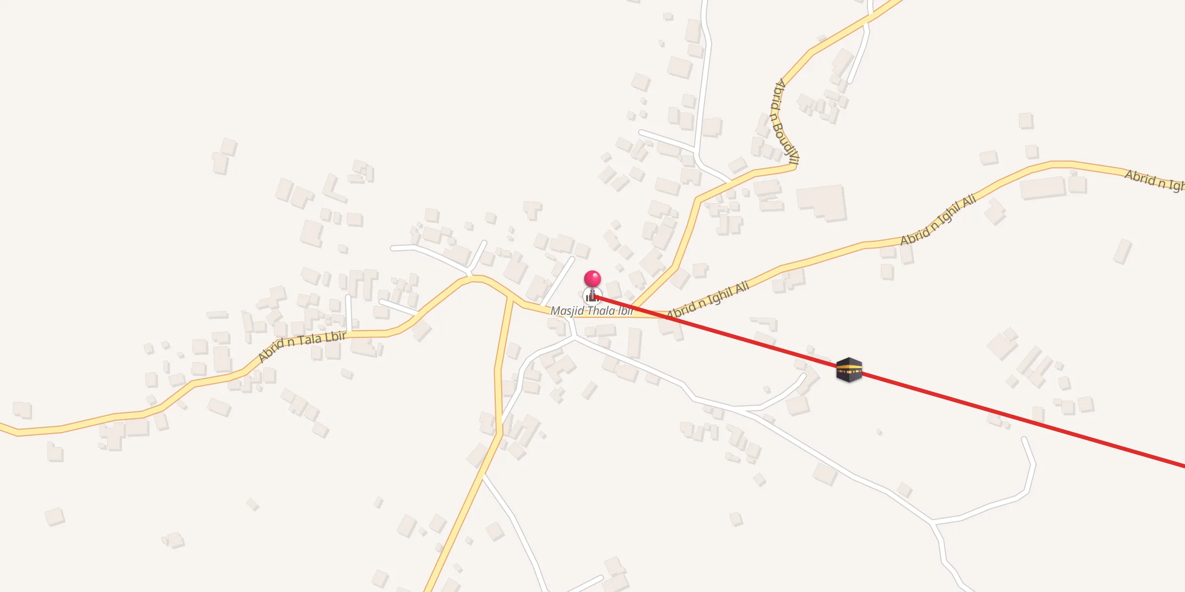 Carte de localisation : Masjid Thala lbir