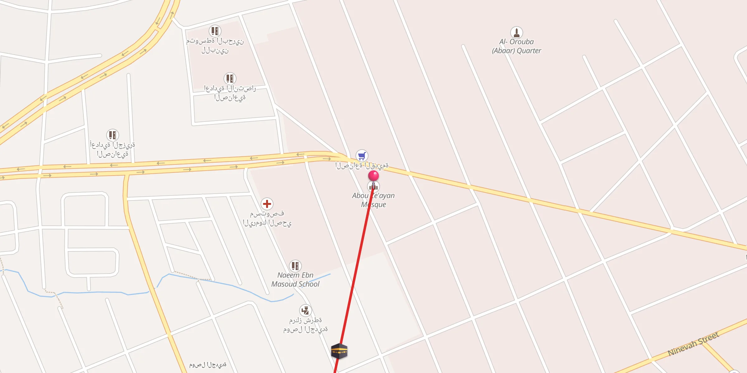 Carte de localisation : Abou Ze'ayan Mosque