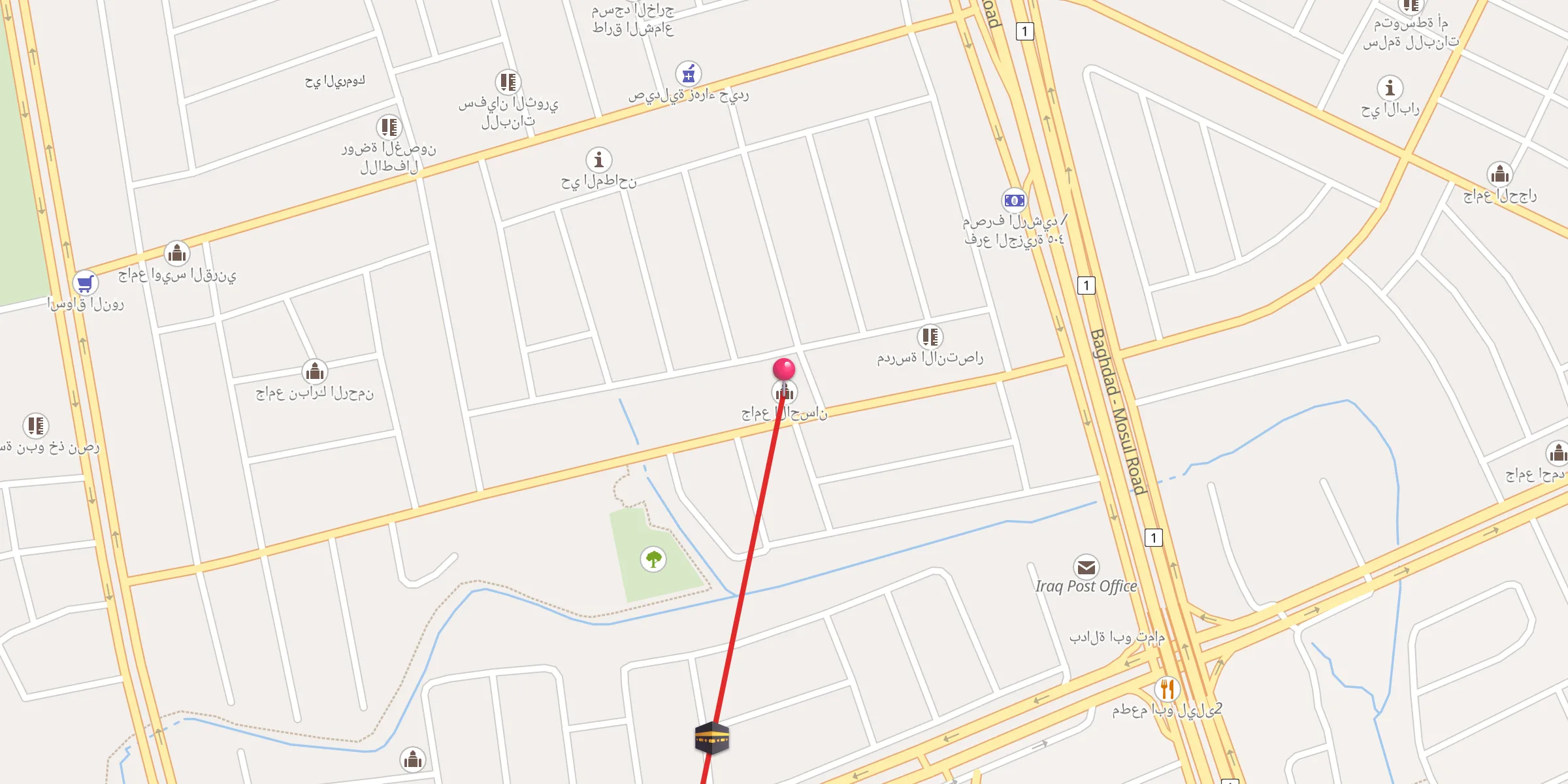 Carte de localisation : جامع الاحسان