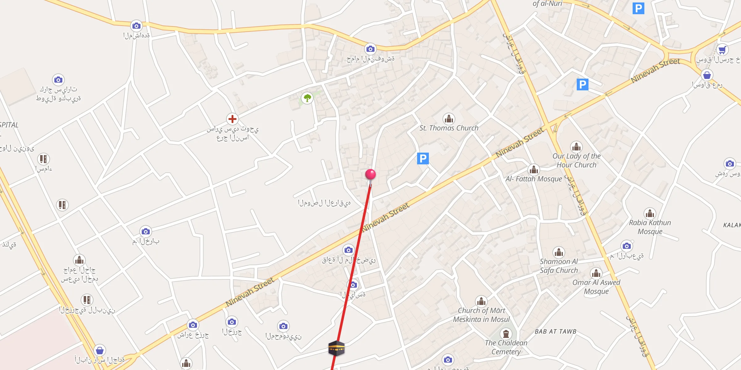 Carte de localisation : جامع الخزرج