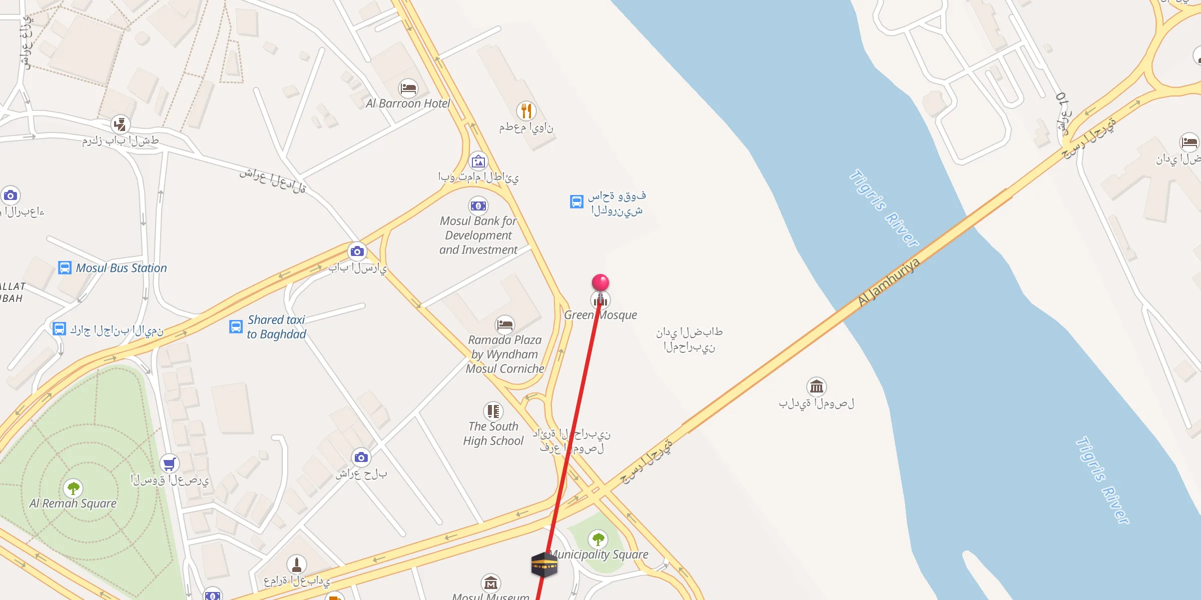 Carte de localisation : جامع الخضر
