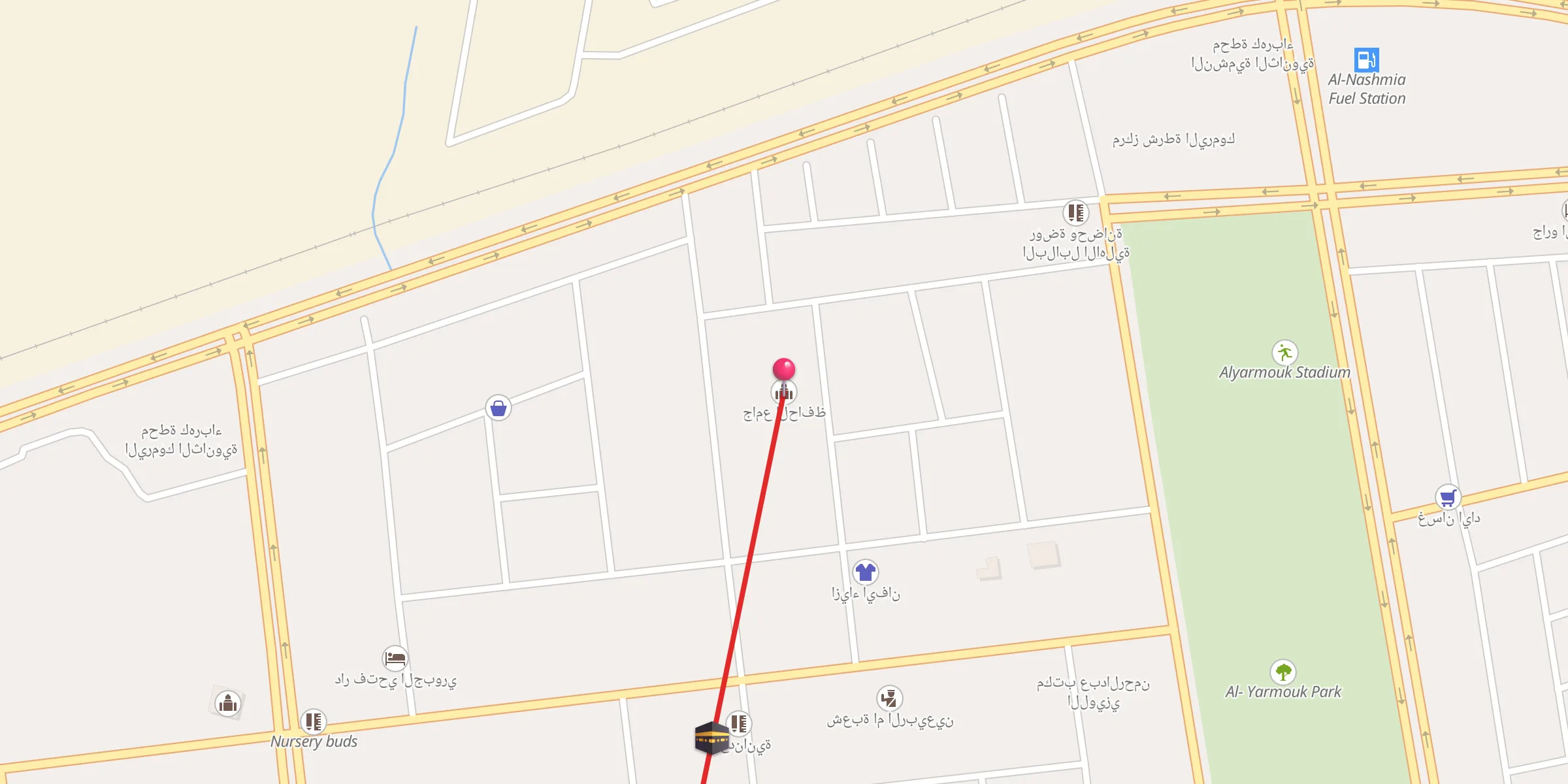 Carte de localisation : جامع الحافظ