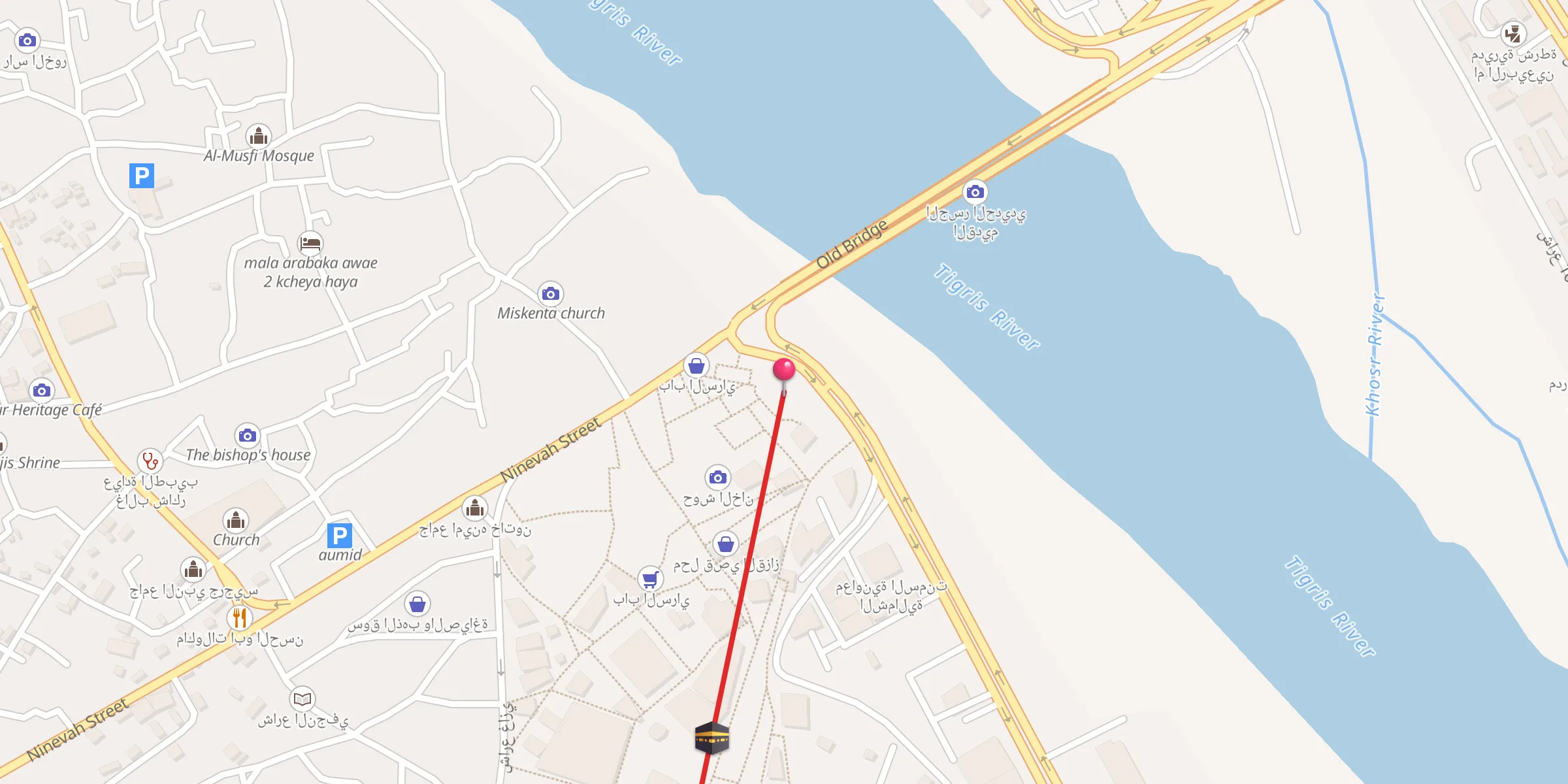 Carte de localisation : جامع الاغوات الجليلية