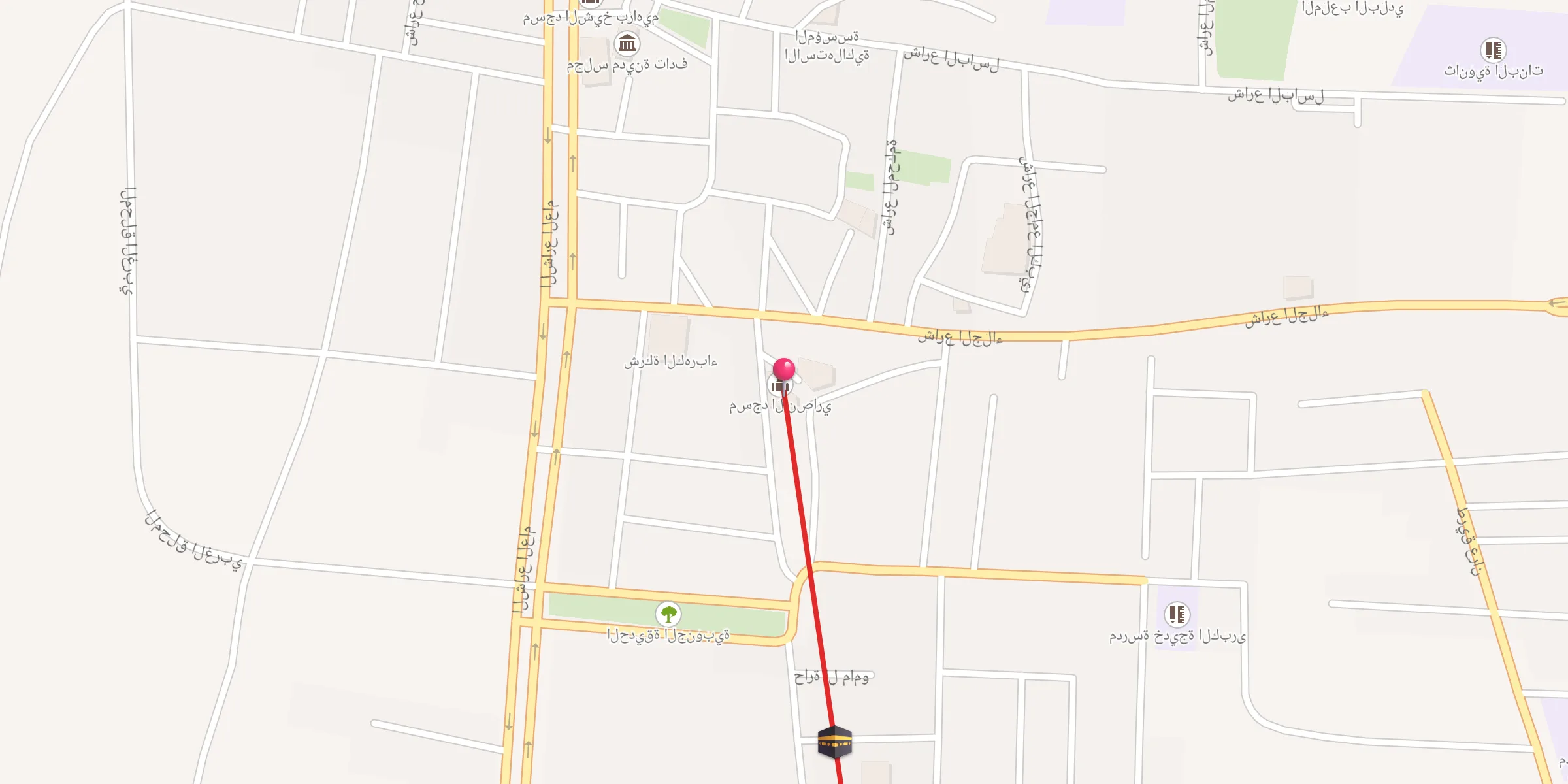 Carte de localisation : مسجد الانصاري