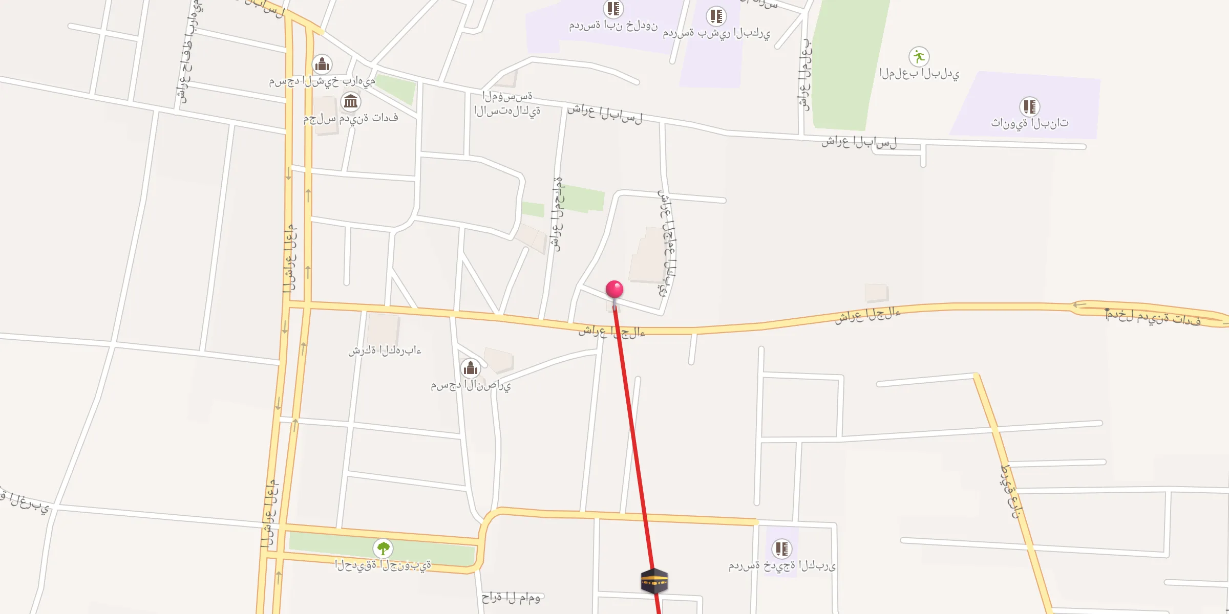 Carte de localisation : المسجد الكبير