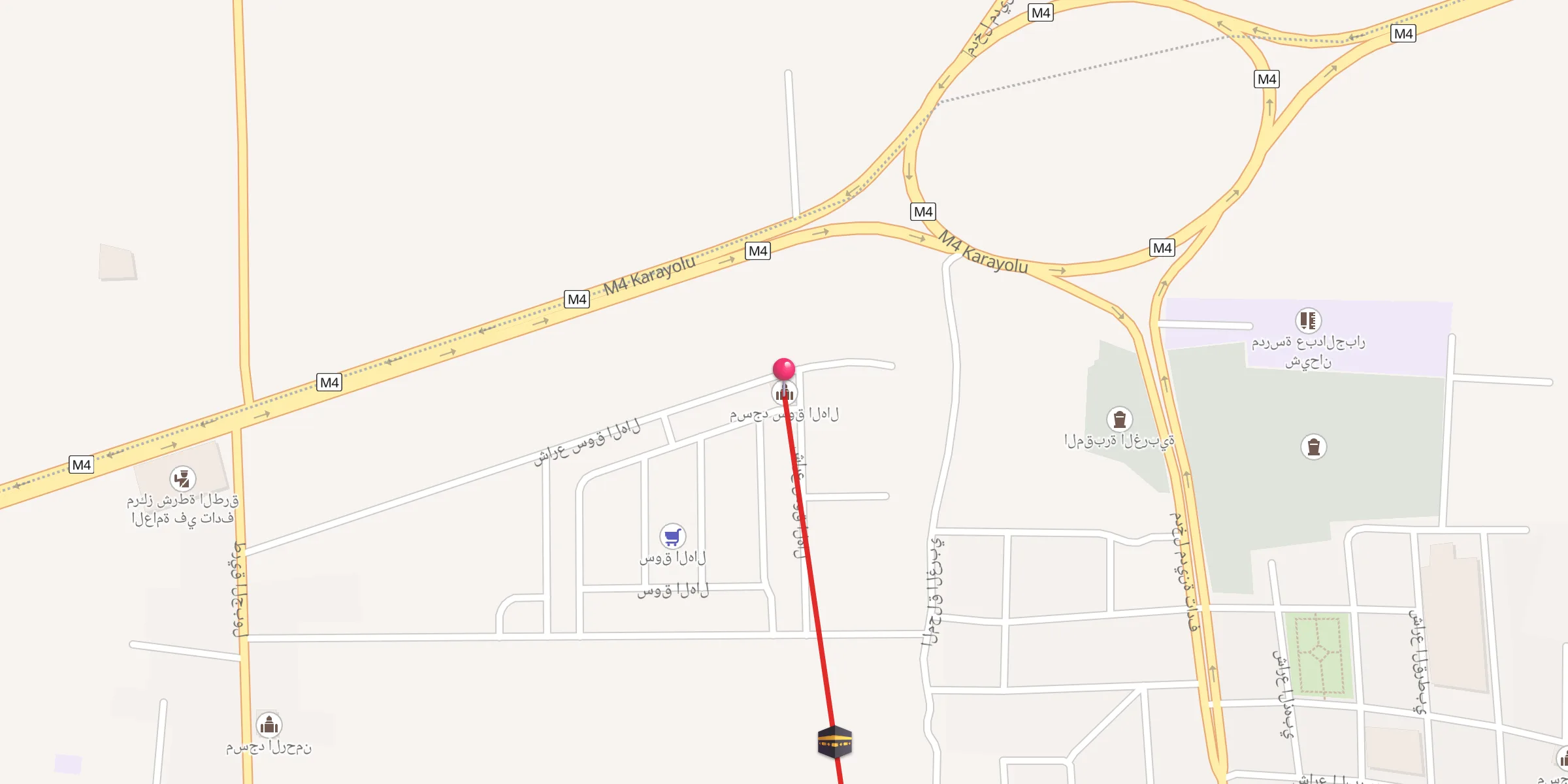 Carte de localisation : مسجد سوق الهال