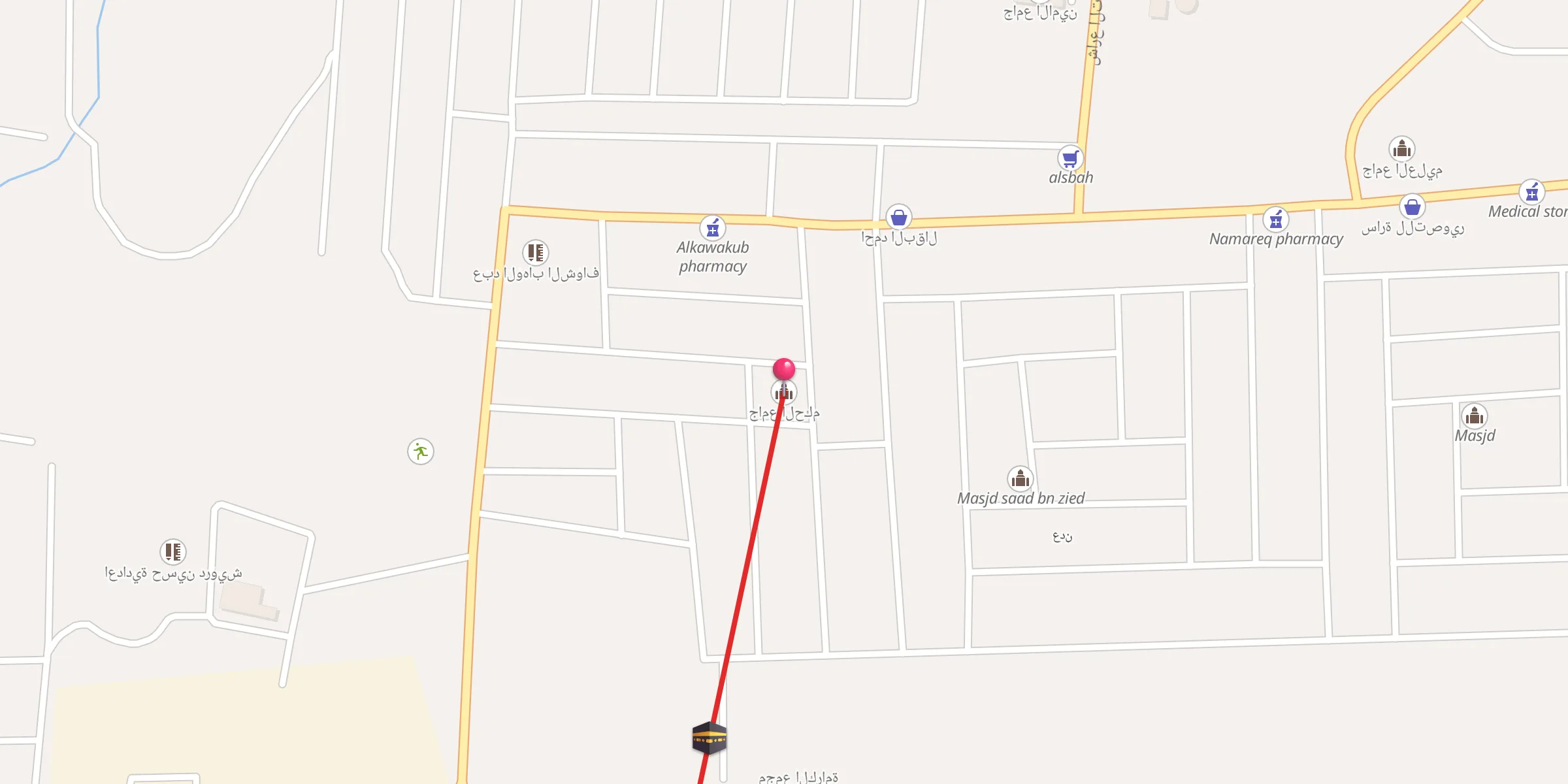 Carte de localisation : جامع الحكم
