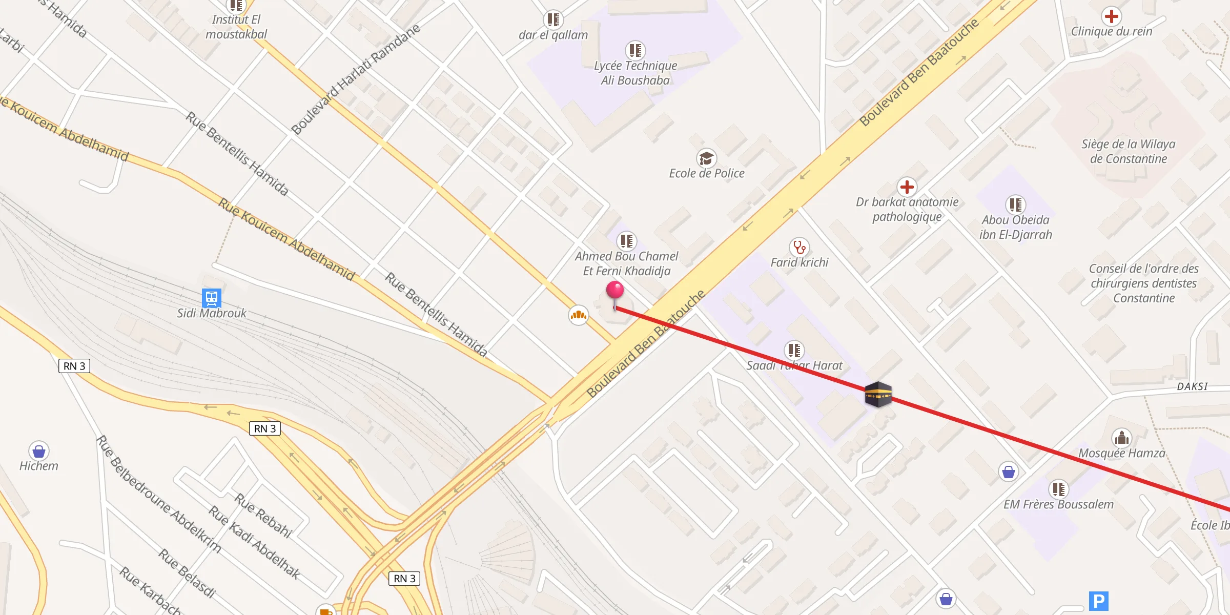 Carte de localisation : Abi Ayoub Al Ansari