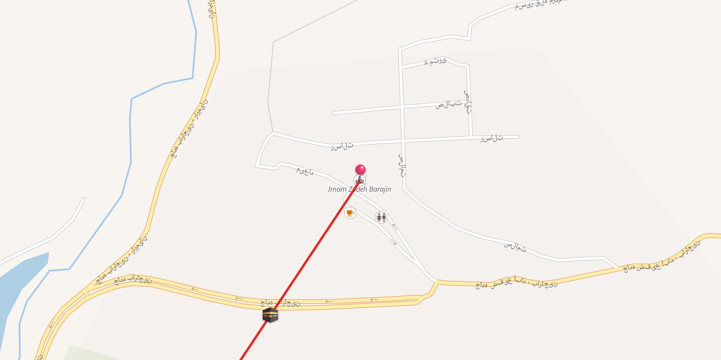 Carte de localisation : امامزاده باراجین
