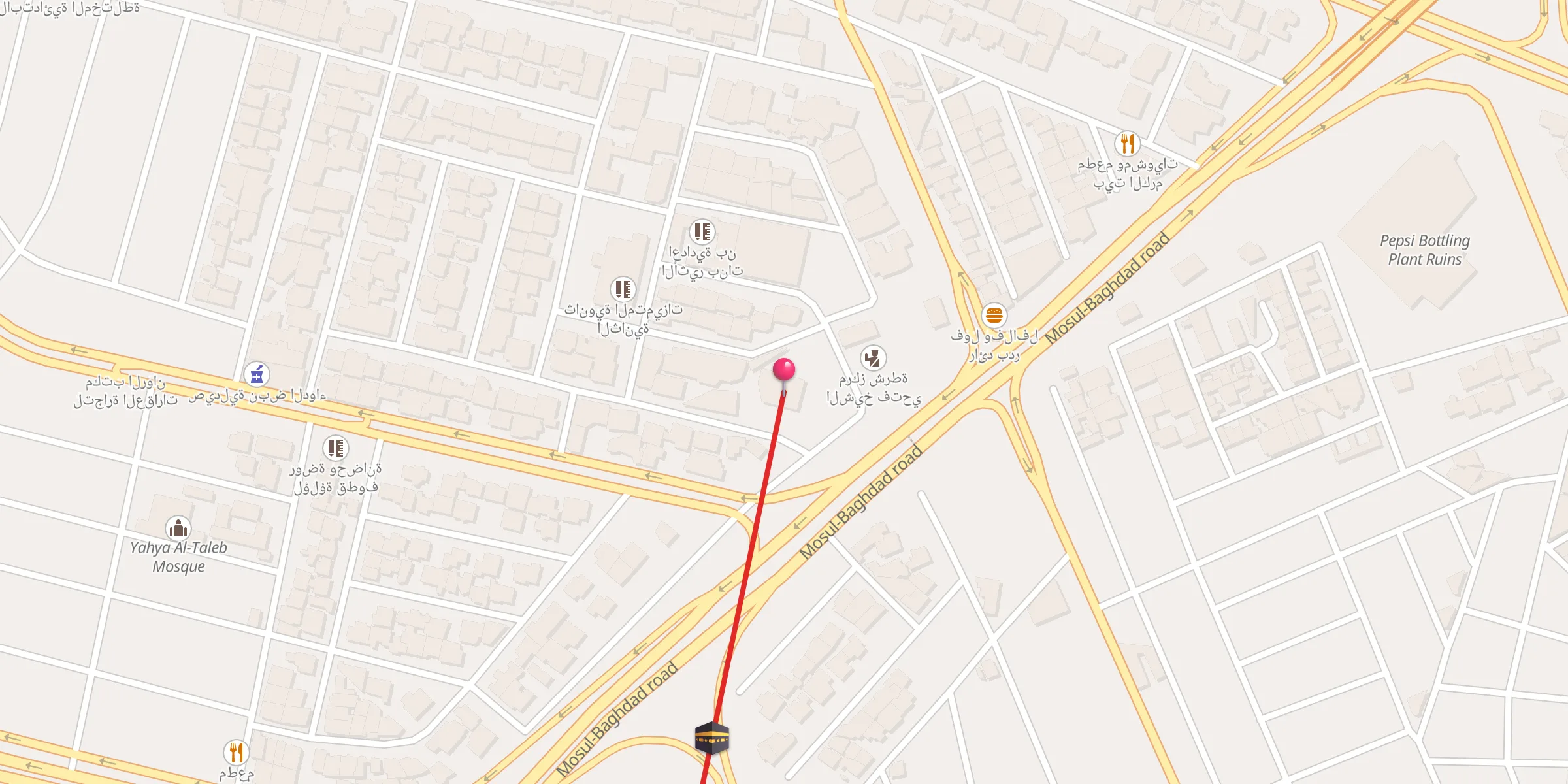 Carte de localisation : Al-Shahid Muhammed Nori