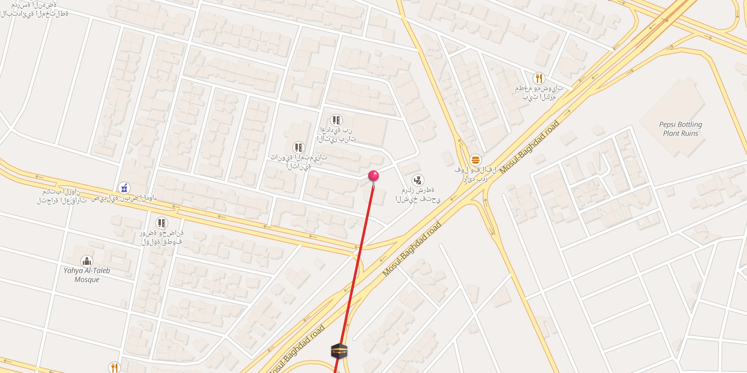 Carte de localisation : Al-Shahid Muhammed Nori