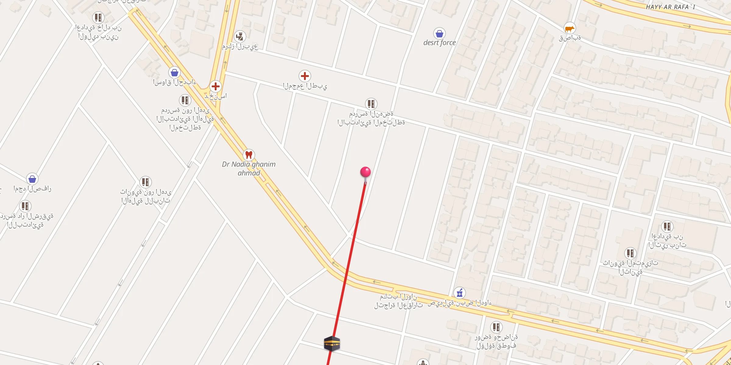 Carte de localisation : جامع محمود الصادق
