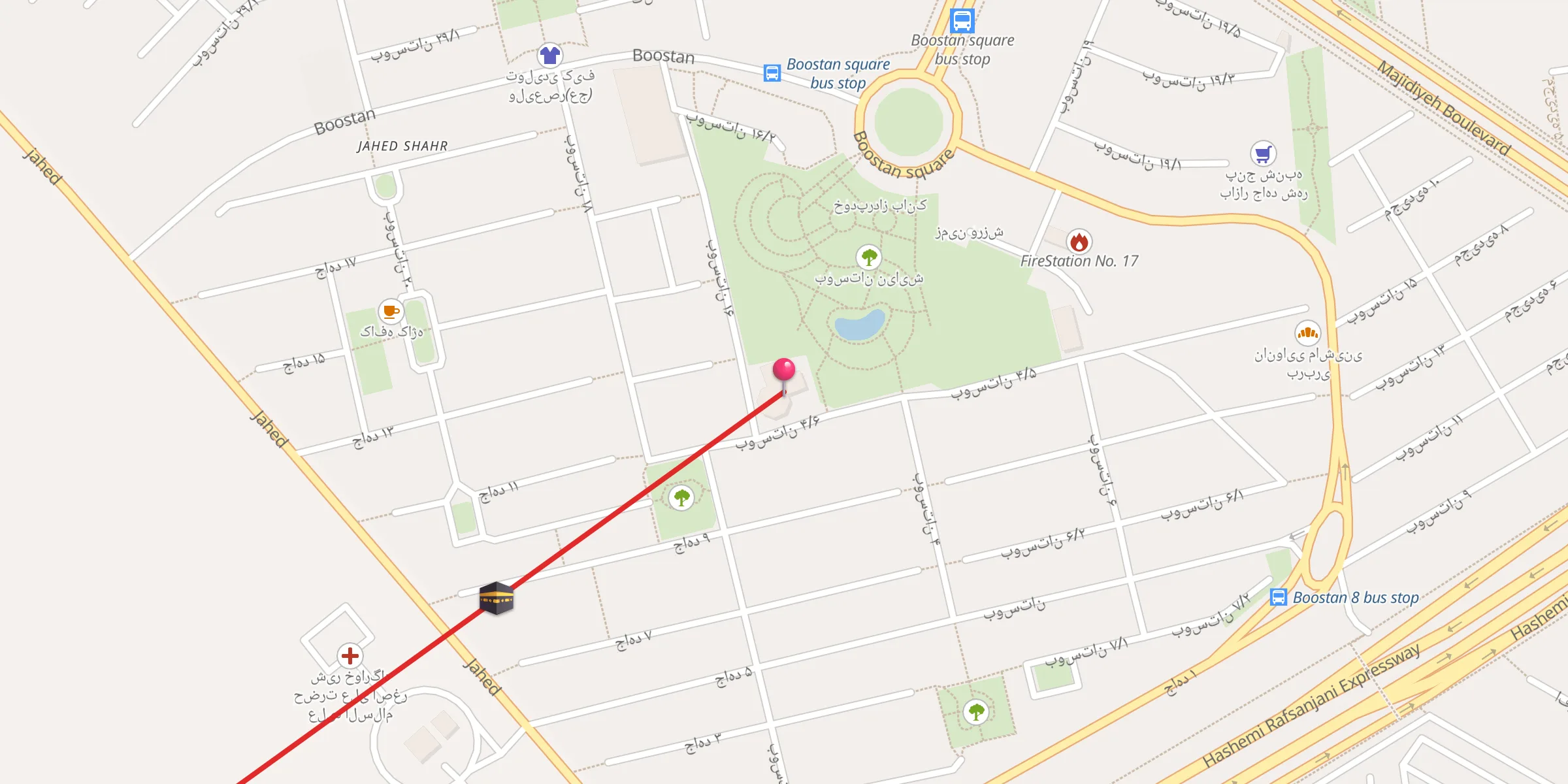Carte de localisation : Emam Khomeini Mosque