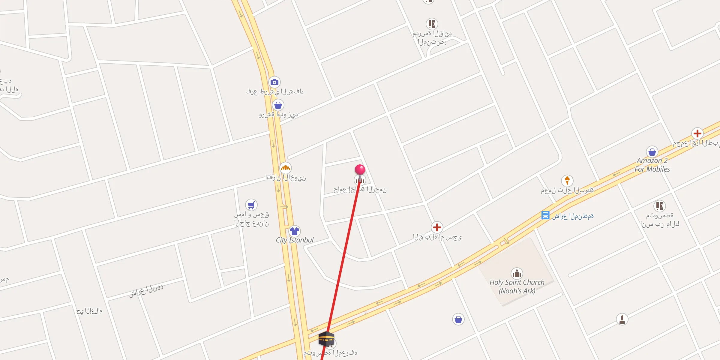 Carte de localisation : جامع إجابة الرحمن