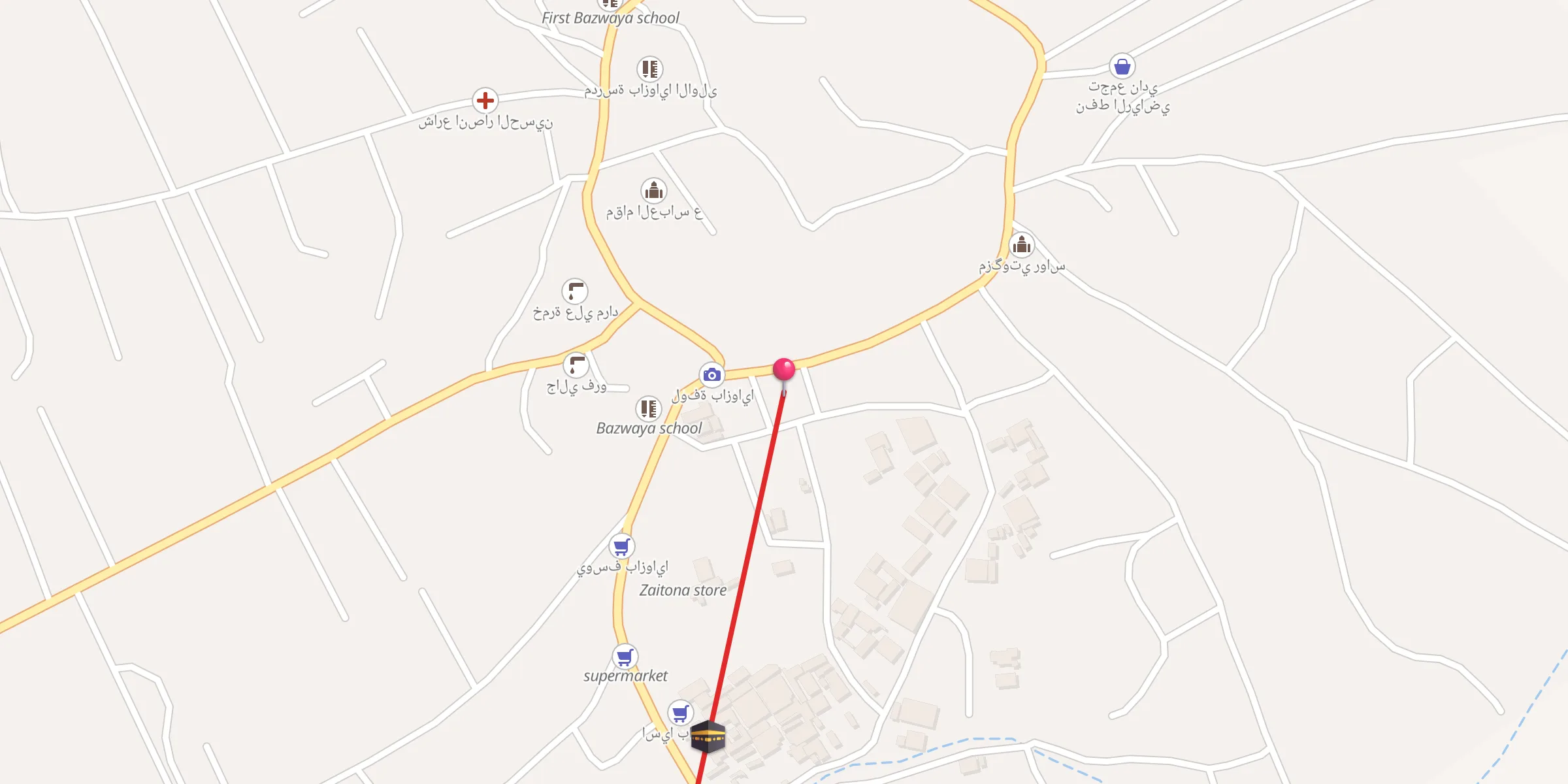 Carte de localisation : جامع المرحوم الملا تقي