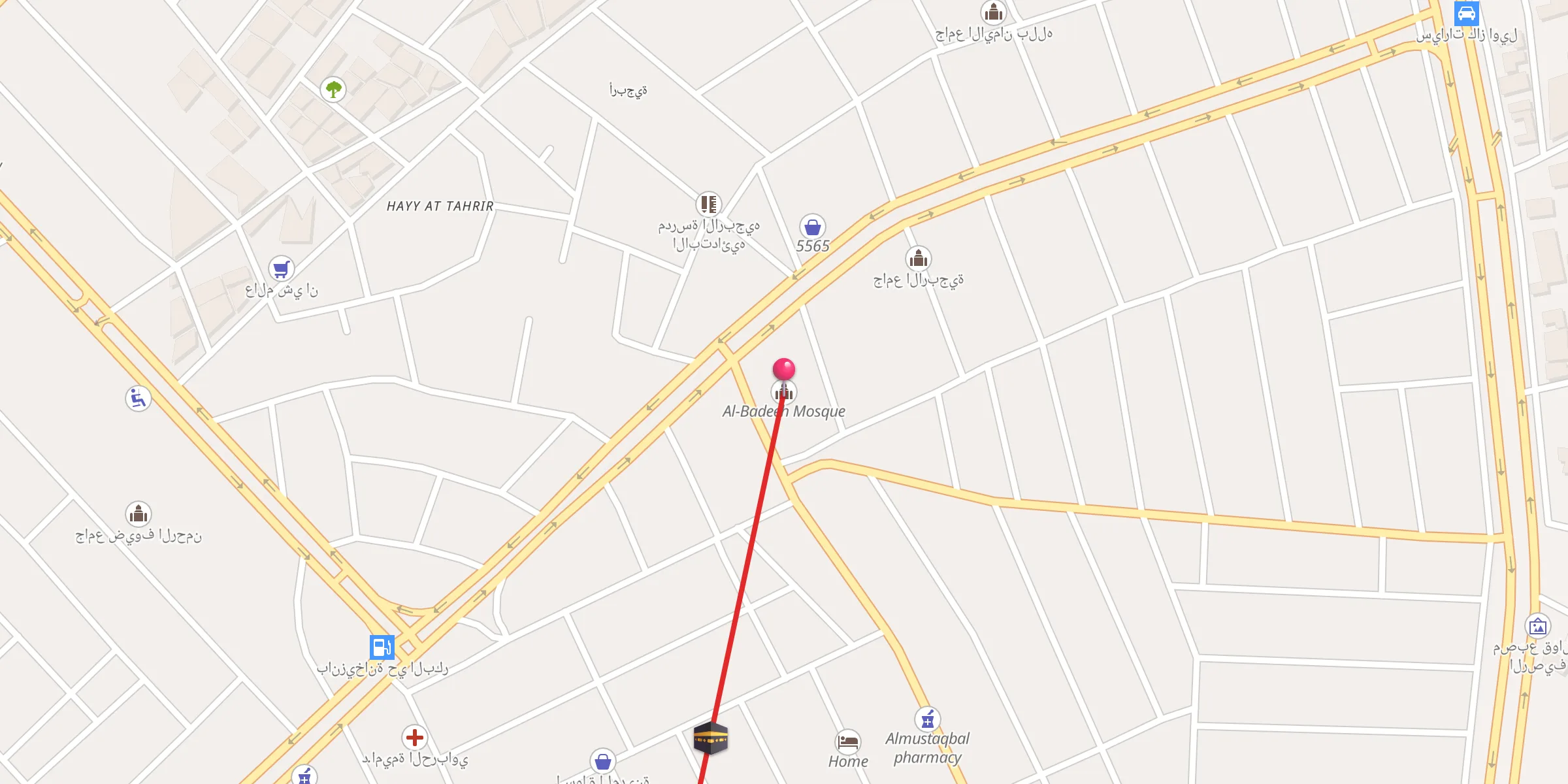 Carte de localisation : جامع البديع