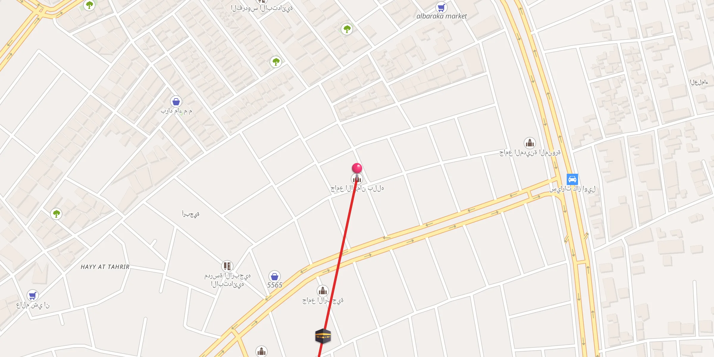 Carte de localisation : جامع الايمان بلله