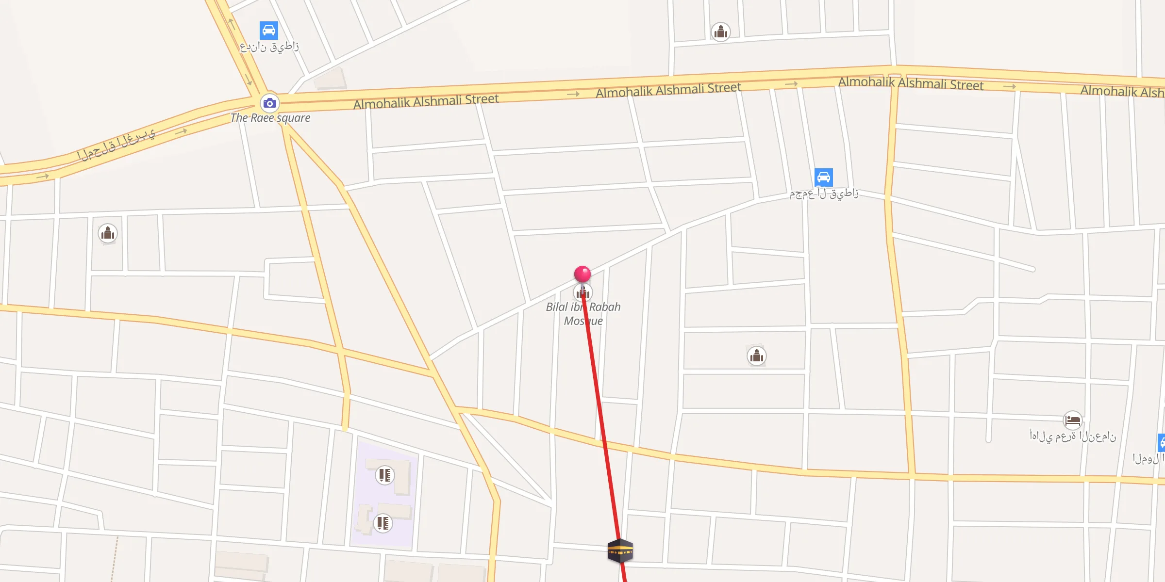 Carte de localisation : Bilal ibn Rabah Mosque