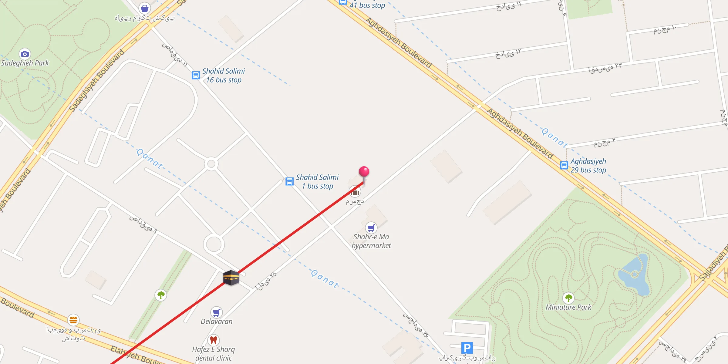 Carte de localisation : مسجد