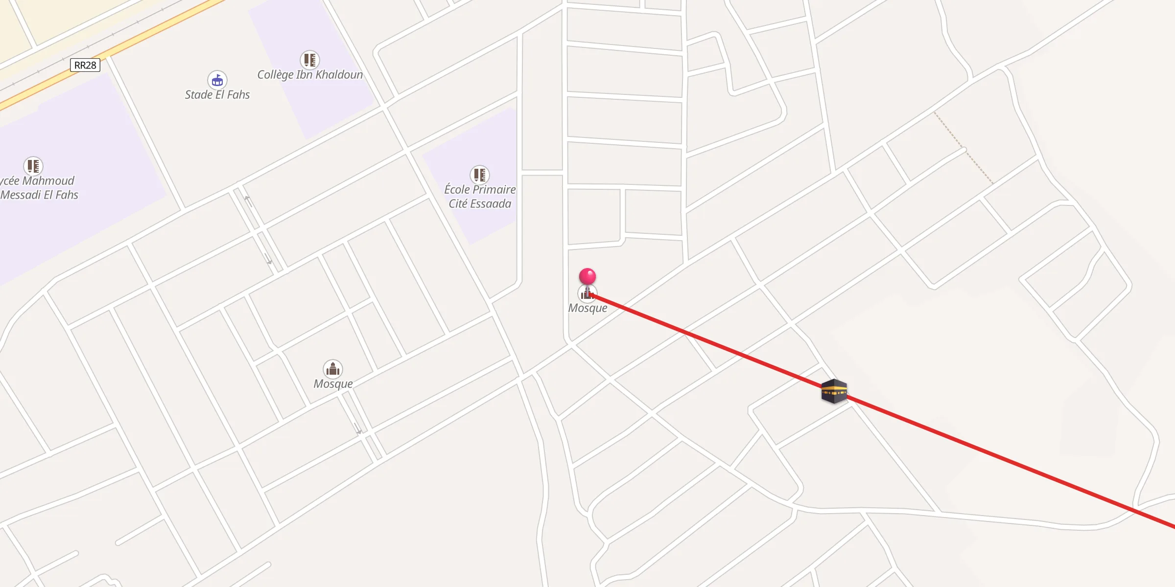 Carte de localisation : جامع السعادة 2