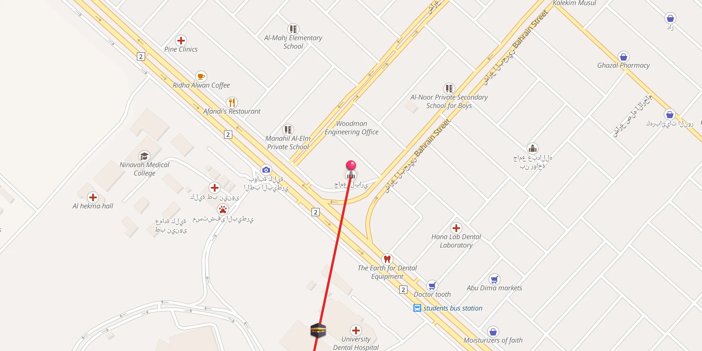 Carte de localisation : جامع الباري
