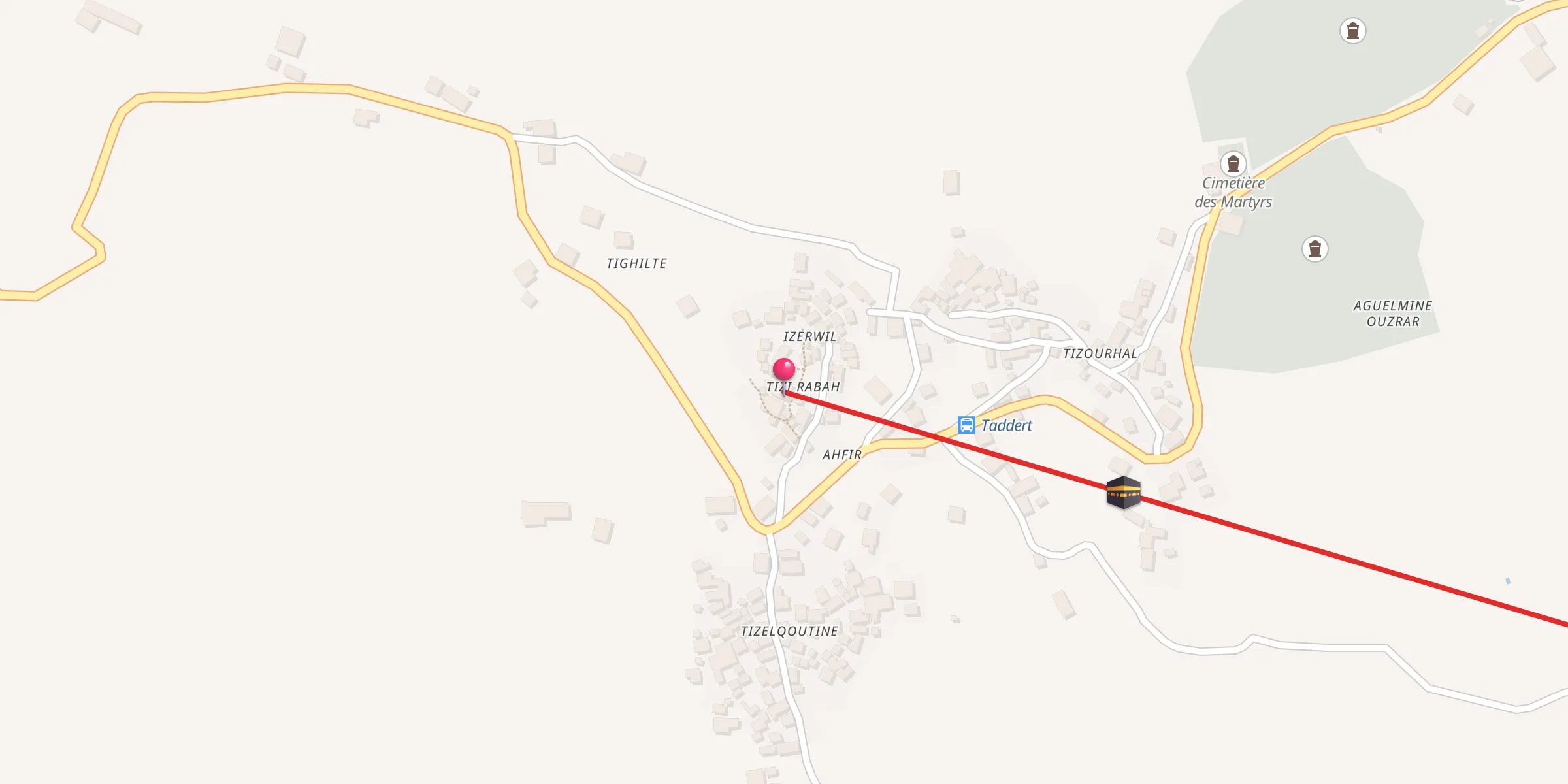Carte de localisation : Sidi Mohand El Mekhfi