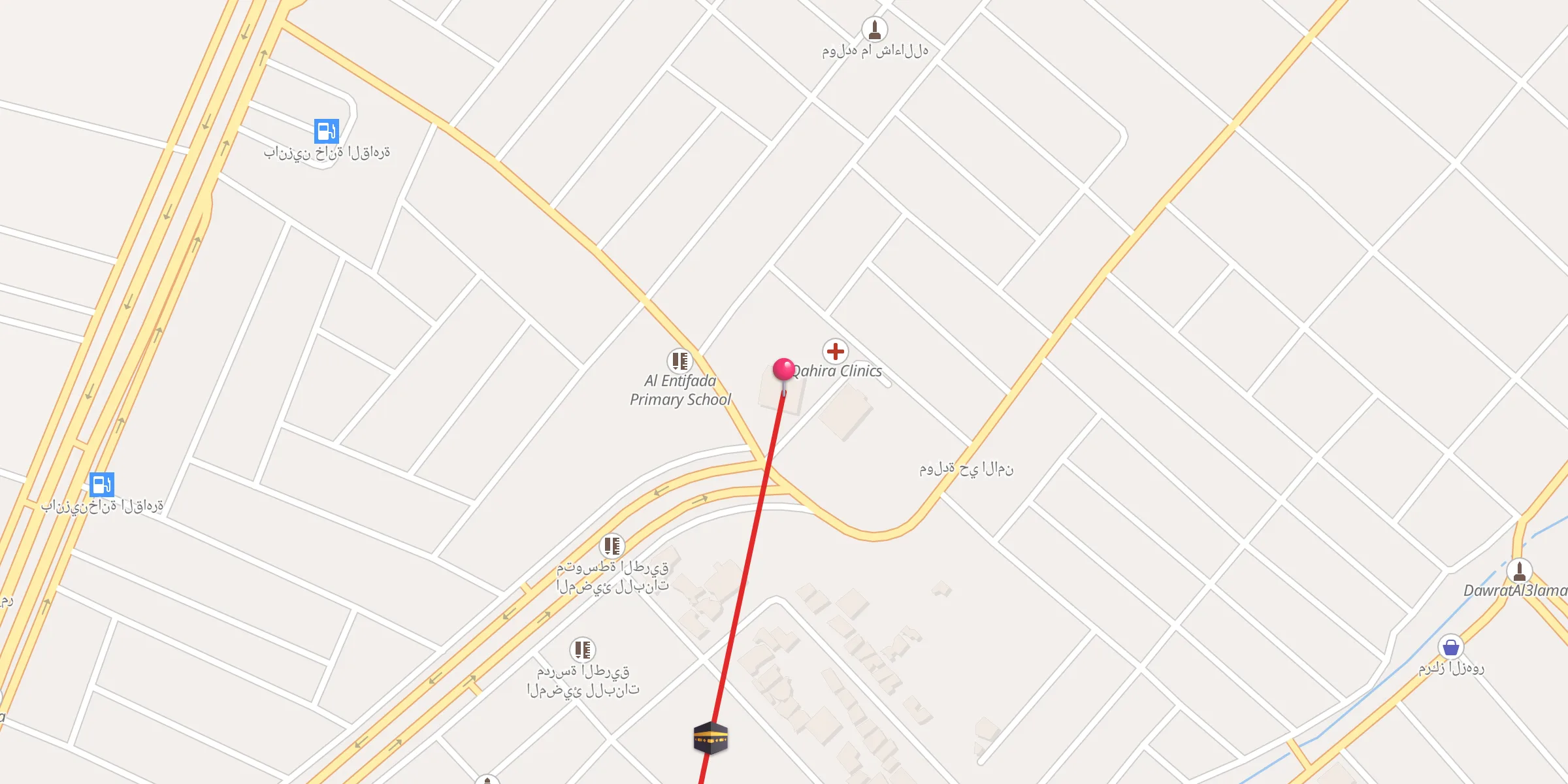 Carte de localisation : جامع الحاج صالح أضعينة