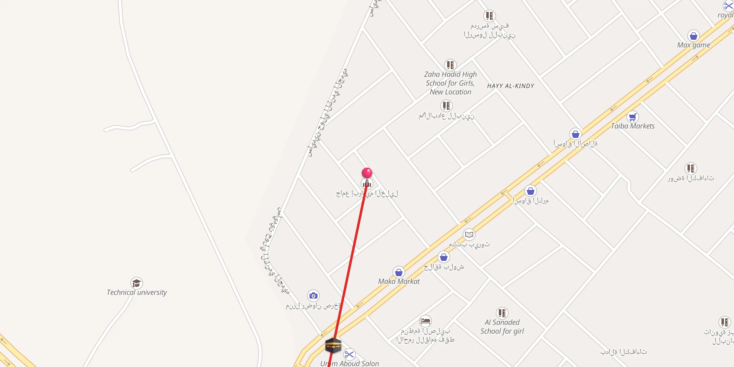 Carte de localisation : جامع إبراهيم الخليل