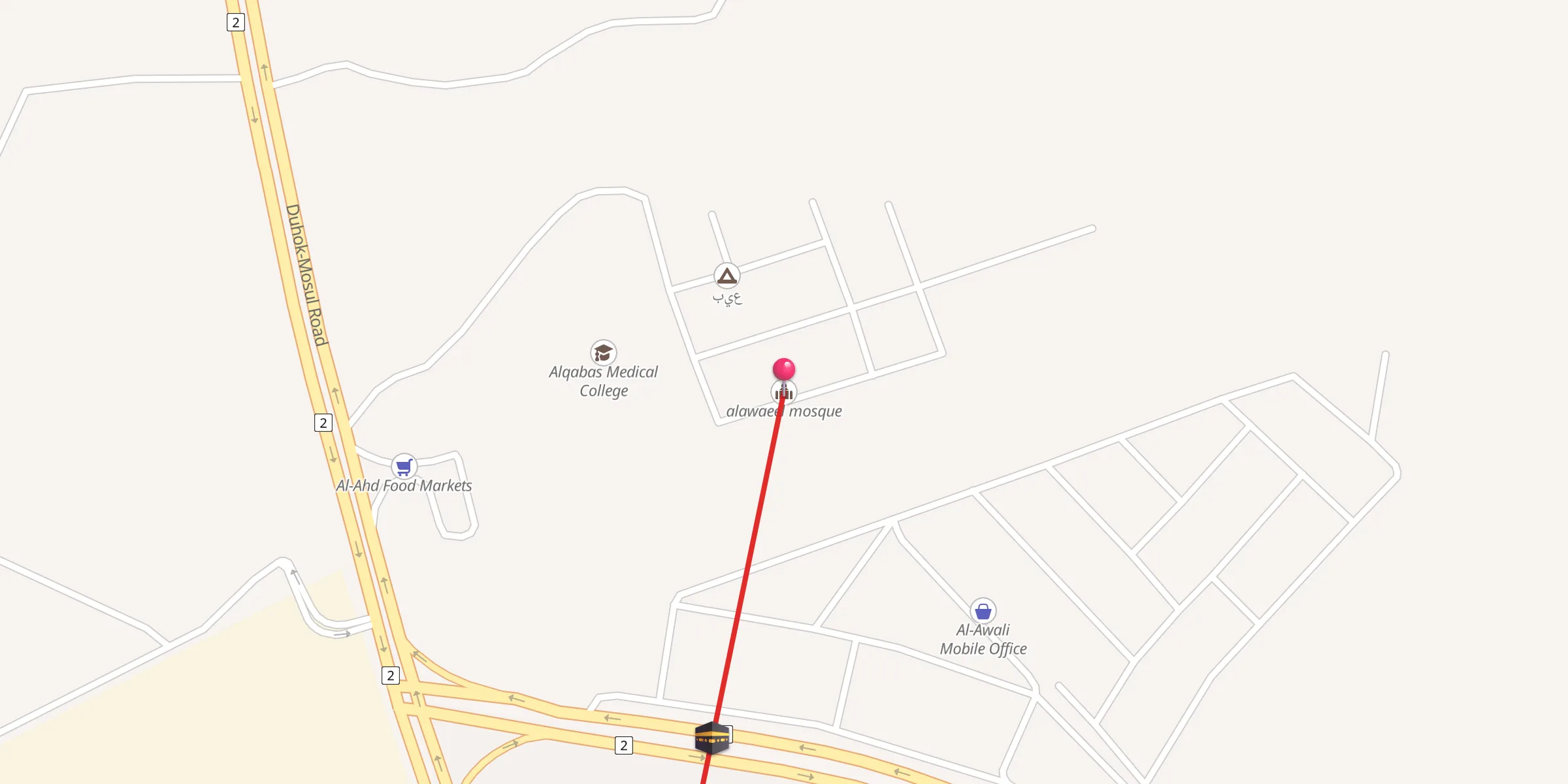 Carte de localisation : جامع الاوائل